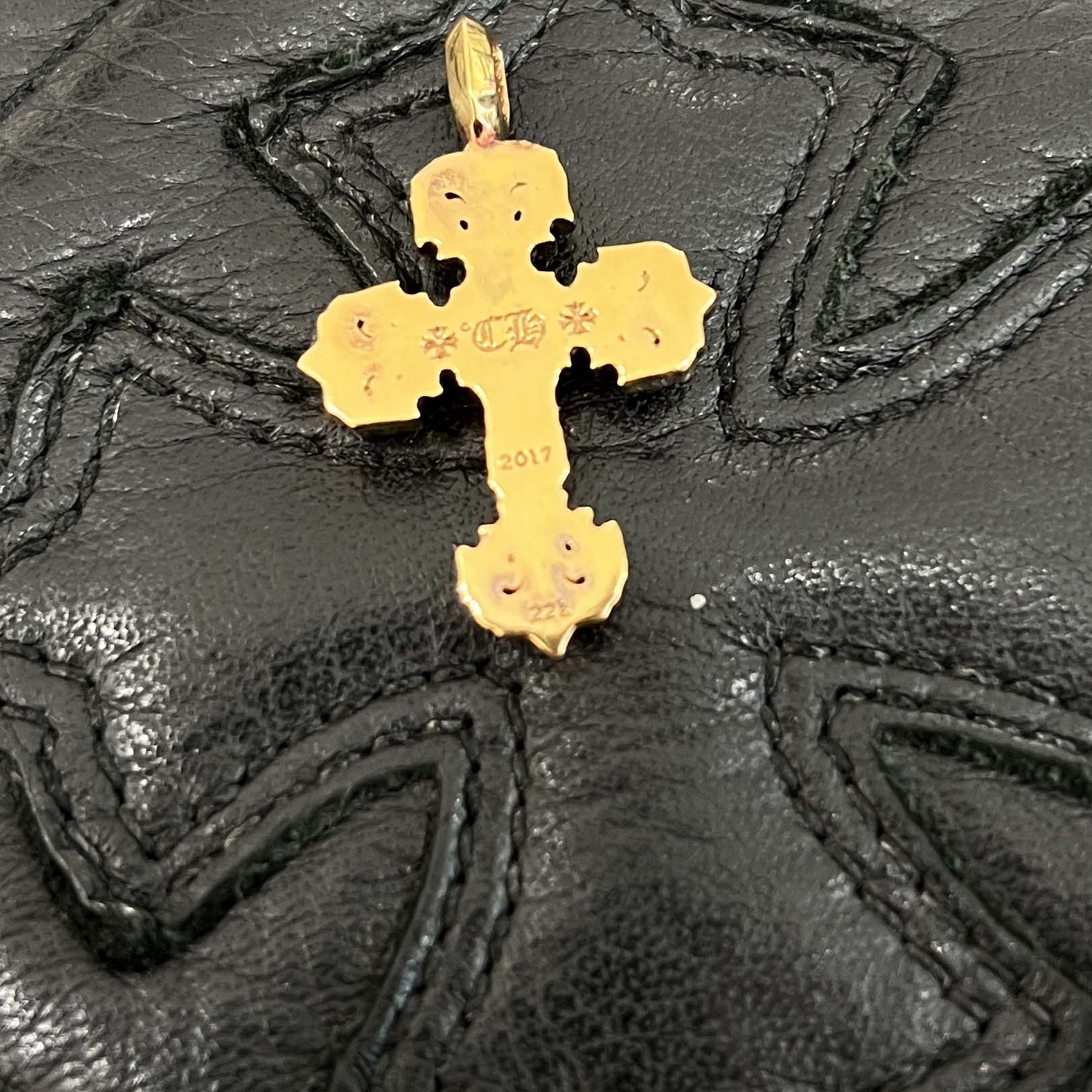 22k フィリグリークロス　ダイヤ　ネックレストップ CHROME HEARTS クロムハーツ 22k フィリグリークロス ペンダント