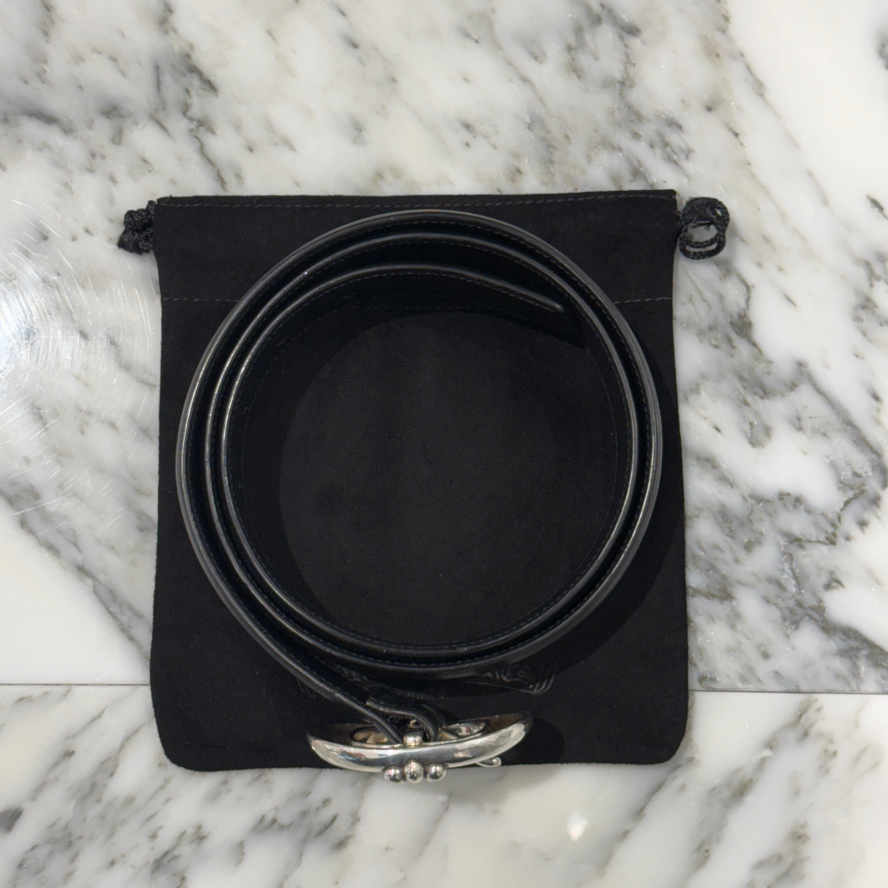 CHROME HEARTS Gunslinger Leather Belt Size 38 クロムハーツ ガンスリンガーレザーベルト サイズ38