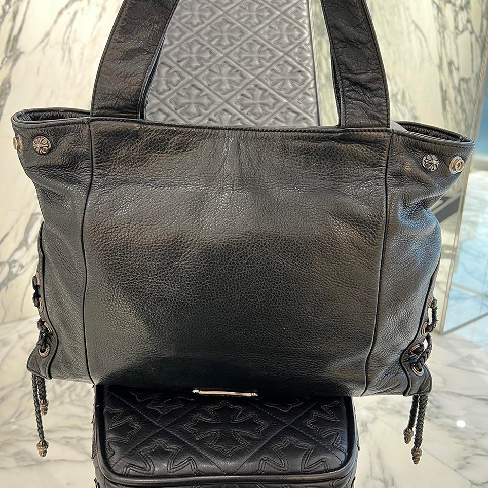 CHROME HEARTS JJ Dean Leather Riders Hand Bag Large クロムハーツ JJ ディーン レザー ライダース ハンドバッグ ラージ