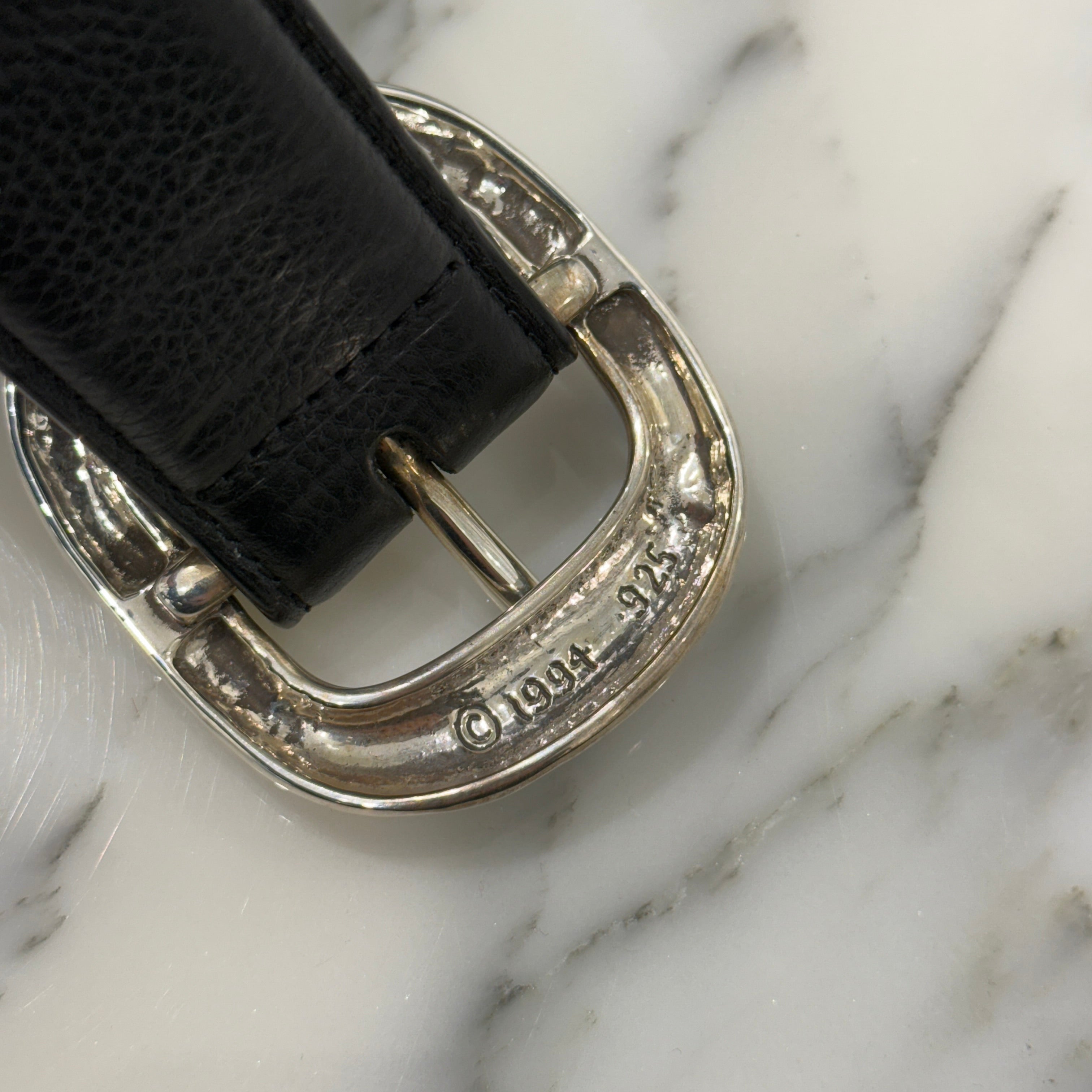 CHROME HEARTS Gunslinger Leather Belt Size 38 クロムハーツ ガンスリンガーレザーベルト サイズ38