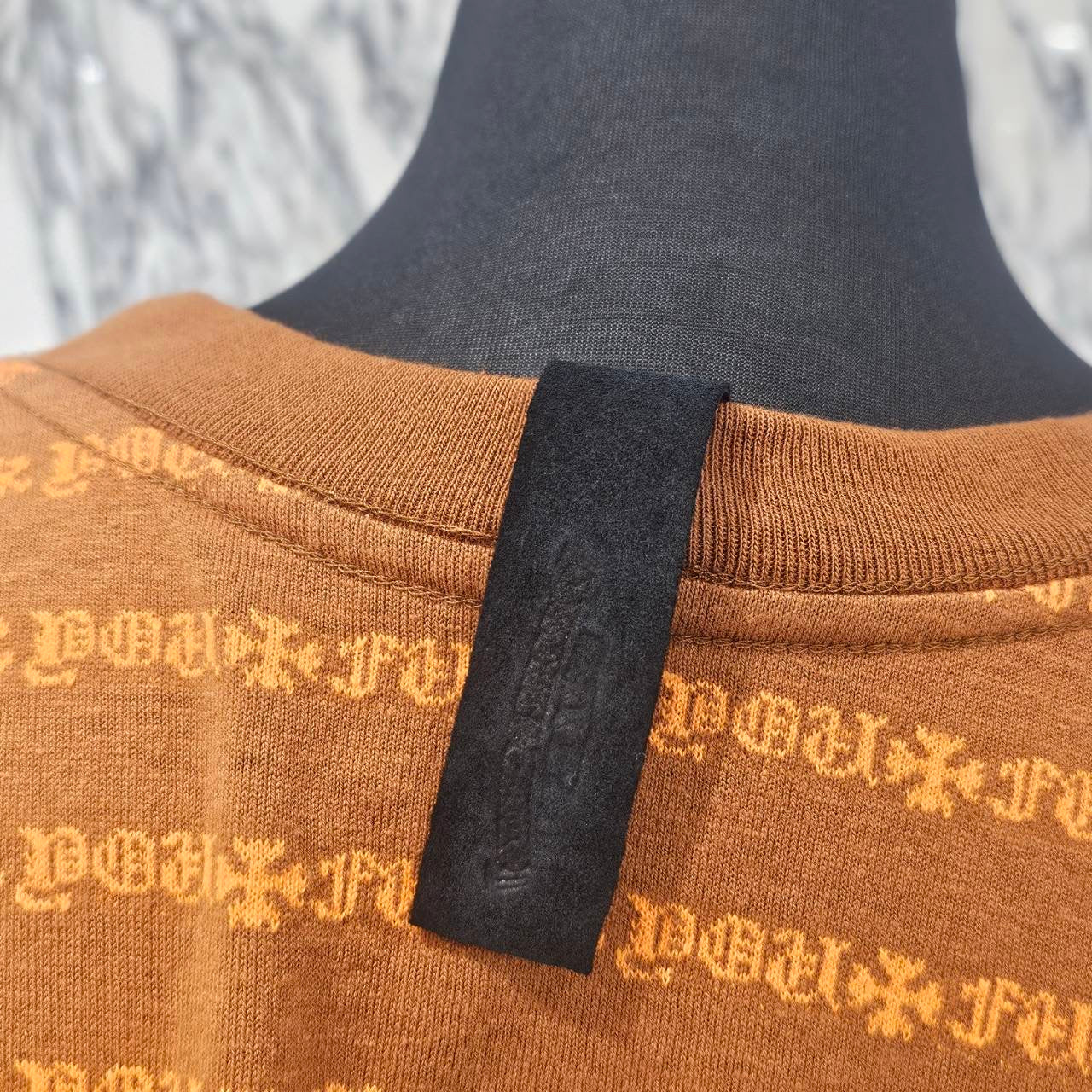 CHROME HEARTS × MATTY BOY Y NOT Chomper Embroidery Stripe Polo Tee Size M クロムハーツ × マッティボーイ チョンパー刺繍 ストライプ ポロシャツ サイズM