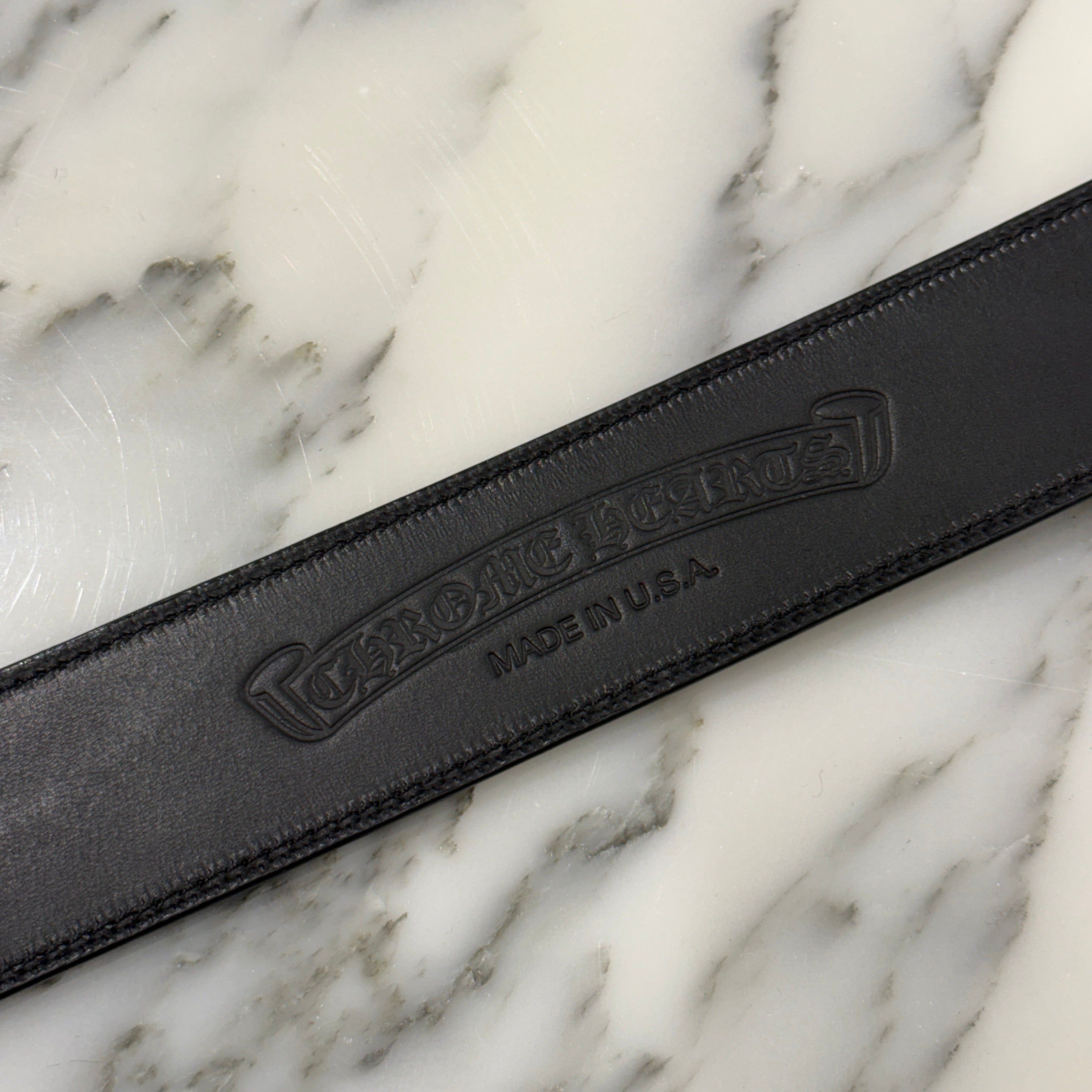 CHROME HEARTS Gunslinger Leather Belt Size 38 クロムハーツ ガンスリンガーレザーベルト サイズ38