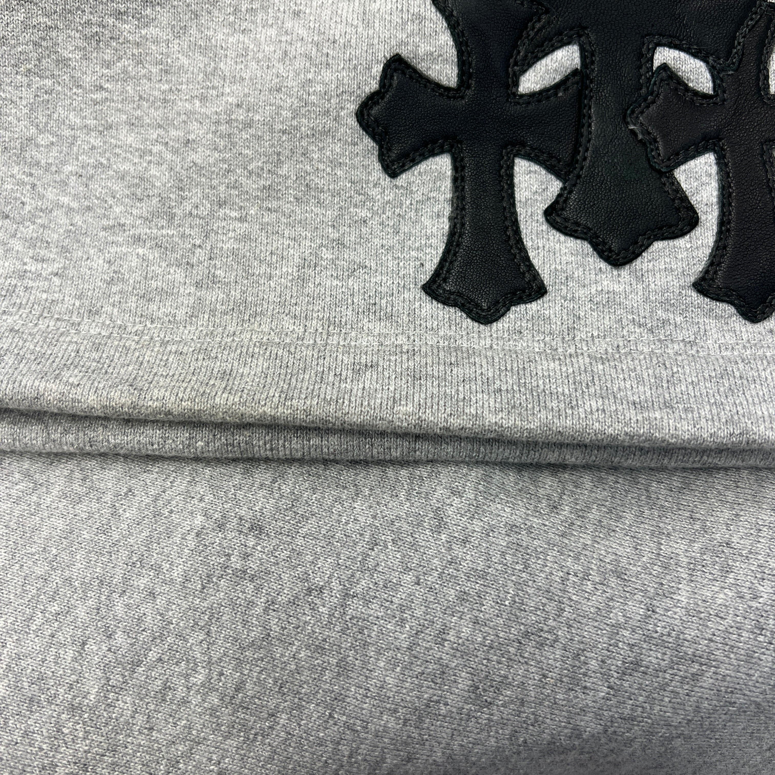 CHROME HEARTS Y NOT 3 Cemetery Cross Patch Sweat Shorts Size