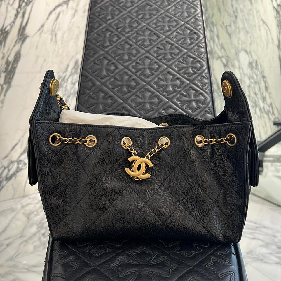 CHANEL Caviar Skin Leather Quilted Chanel 25 Mini Handbag AS5631 B20304 94305 シャネル キャビアスキンレザー キルティング シャネル 25 ミニ ハンドバッグ