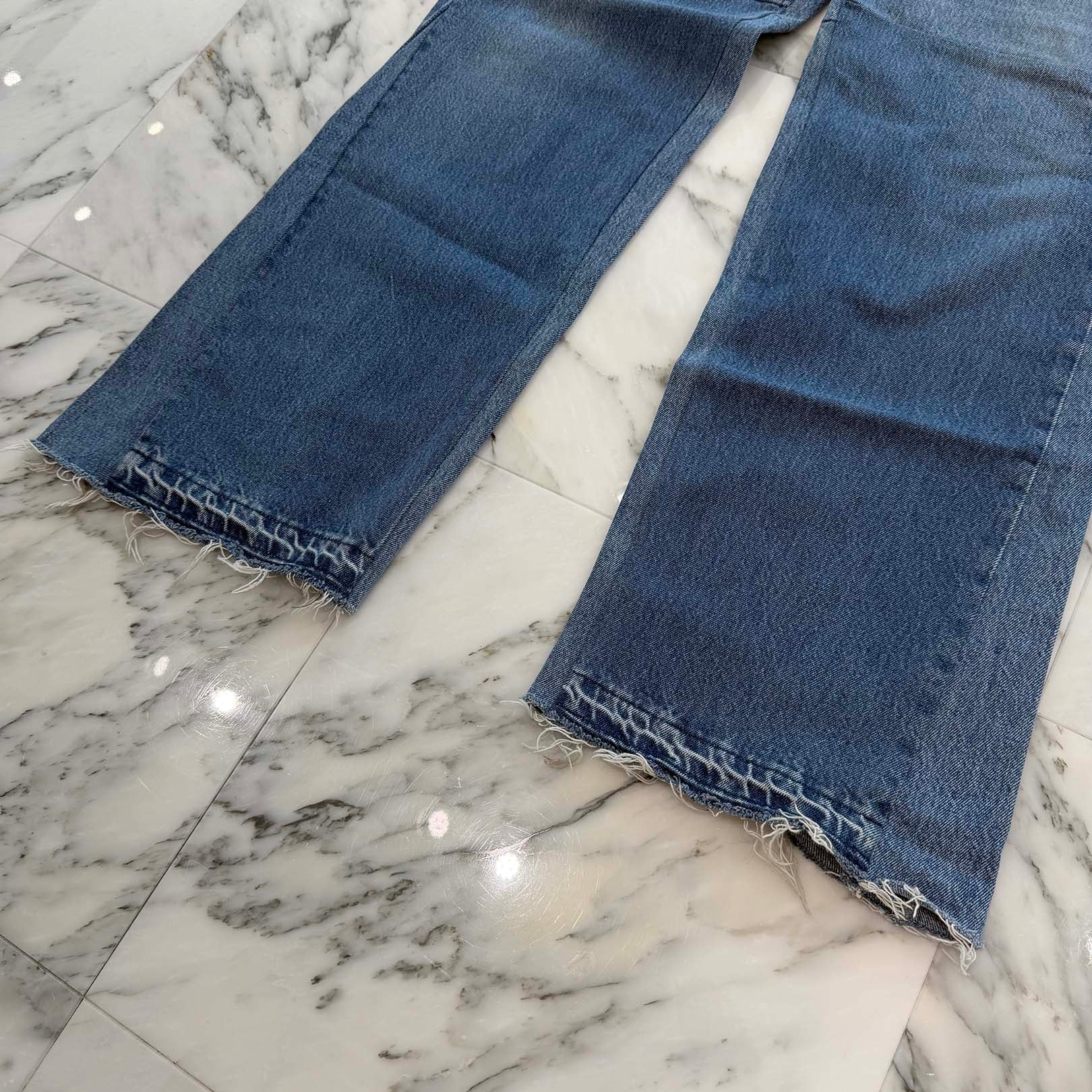 READY MADE 2024SS Wide Flare Denim Pants RE-CO-BL-00-00-251 Size W37 L31  レディメイド ワイド フレア デニム パンツ サイズW37 L31