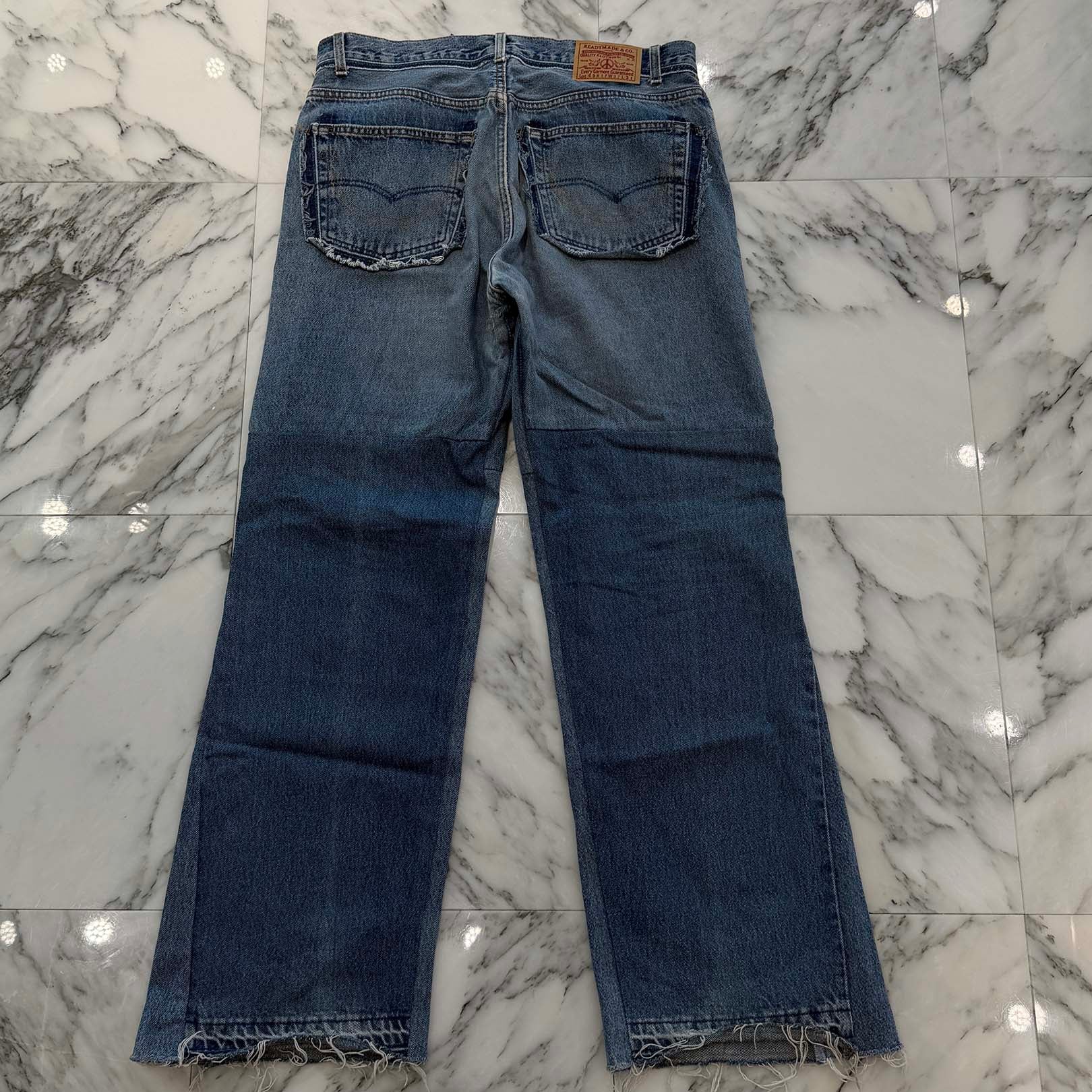 READY MADE 2024SS Wide Flare Denim Pants RE-CO-BL-00-00-251 Size W37 L31  レディメイド ワイド フレア デニム パンツ サイズW37 L31