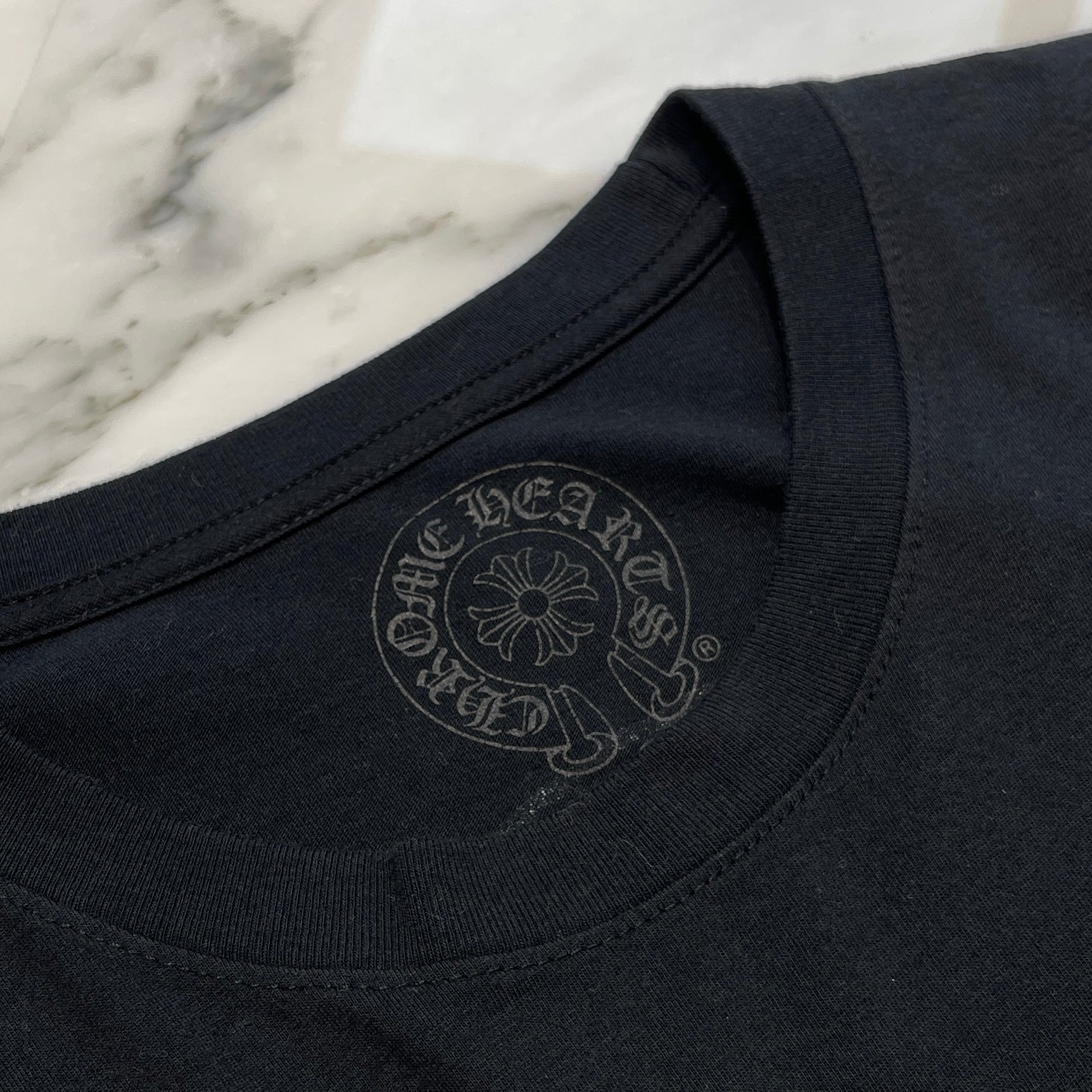 CHROME HEARTS NEW YORK Limited Floral Cross Horseshoe Long Sleeve Tee Size M クロムハーツ ニューヨーク限定 フローラルクロス ホースシュー ロングスリーブTシャツ サイズM