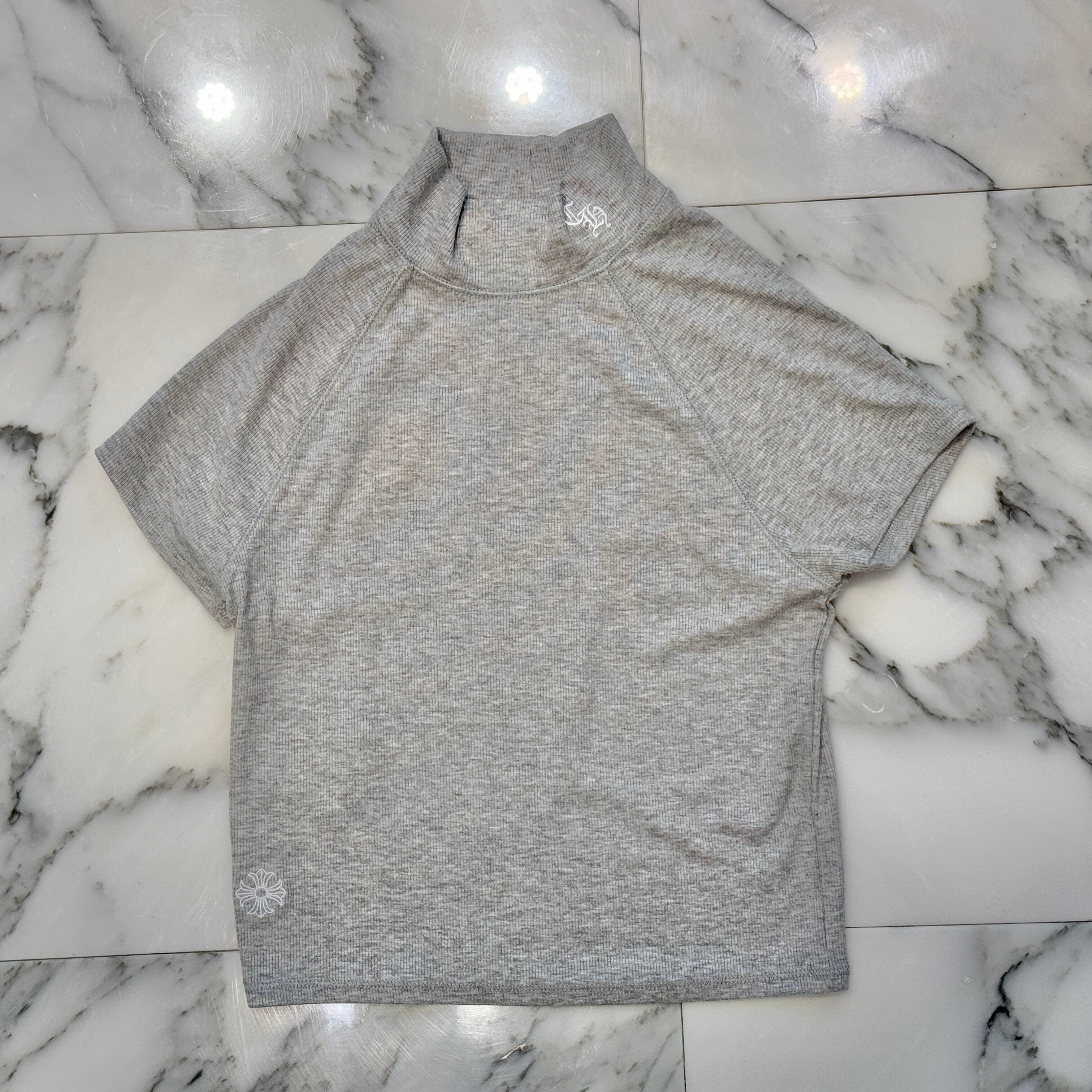 CHROME HEARTS BAD SEED CH Plus Mock Neck Tee Size XS クロムハーツ バッドシード CHプラス モックネック Tシャツ サイズXS