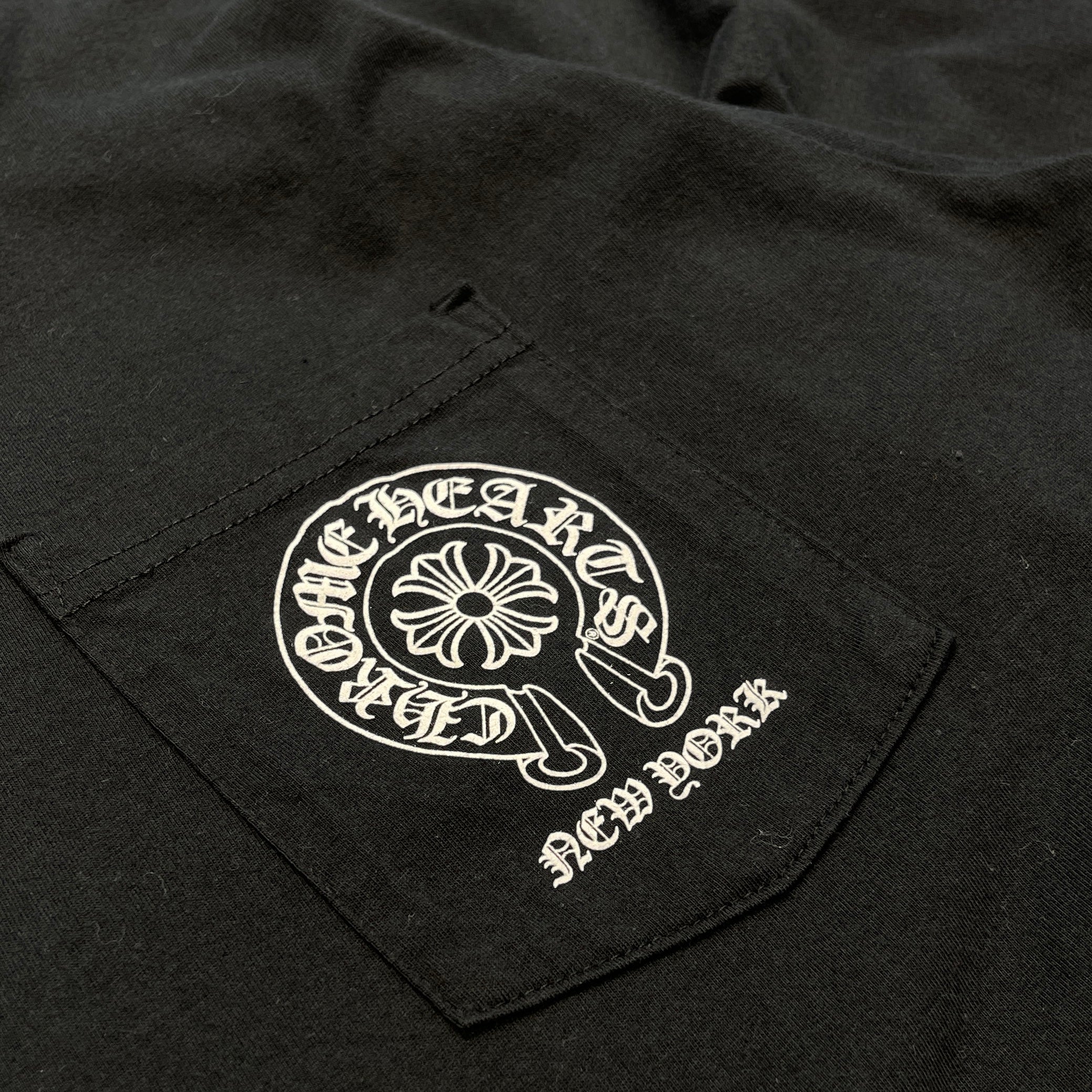 CHROME HEARTS NEW YORK Limited Floral Cross Horseshoe Long Sleeve Tee Size M クロムハーツ ニューヨーク限定 フローラルクロス ホースシュー ロングスリーブTシャツ サイズM