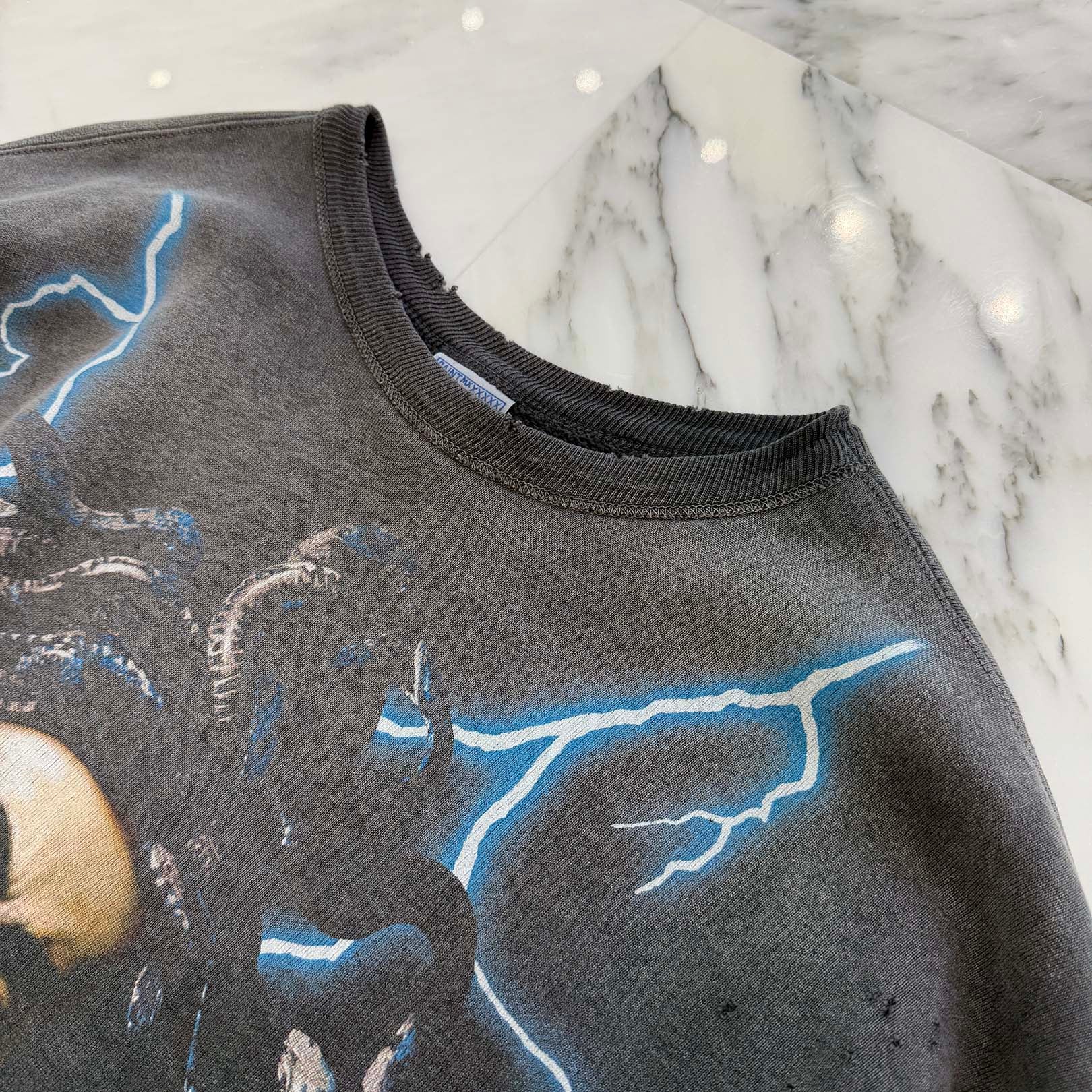 SAINT Mxxxxxx 2024AW MEDUSA Crewneck Sweat Shirt SM-YS1-0000-029 Size XL セントマイケル メデューサ クルーネック スウェットシャツ サイズXL