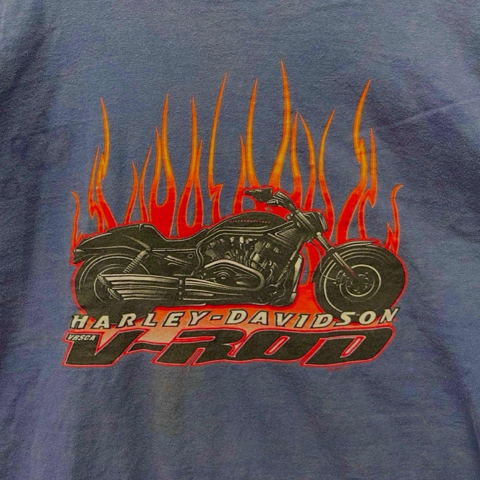 Vintage 90's Harley-Davidson VASCA V-ROD Classic Motorcycles L/S Tee Size L