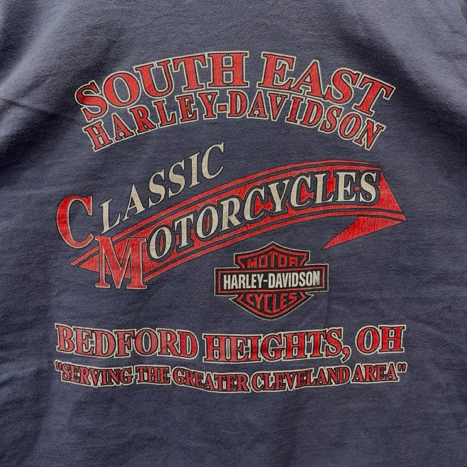 Vintage 90's Harley-Davidson VASCA V-ROD Classic Motorcycles L/S Tee Size L