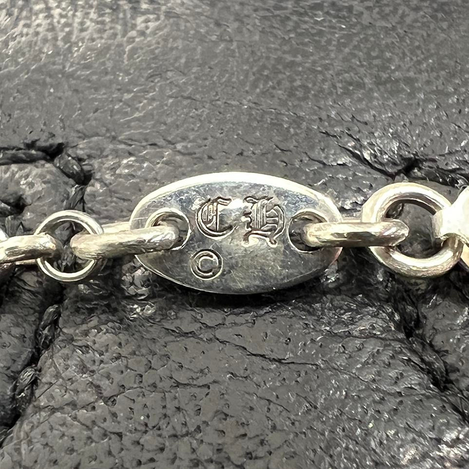 CHROME HEARTS Safety Pin 1 Diamond Roll Chain Necklace Size 18Inch クロムハーツ セーフティピン 1ダイヤモンド ロールチェーン ネックレス 18インチ