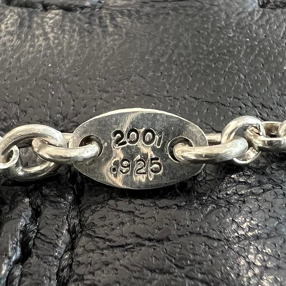 CHROME HEARTS Safety Pin 1 Diamond Roll Chain Necklace Size 18Inch クロムハーツ セーフティピン 1ダイヤモンド ロールチェーン ネックレス 18インチ