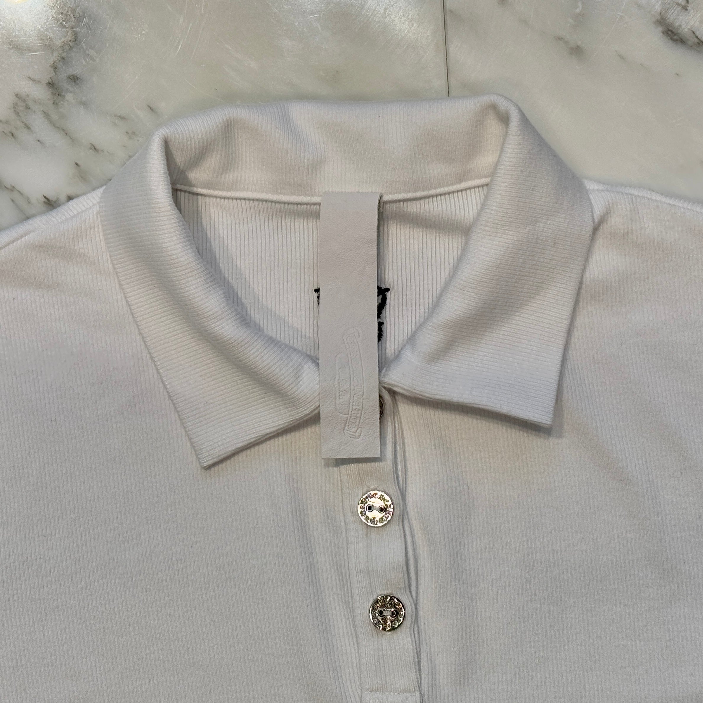 CHROME HEARTS Y NOT Vine Dagger Embroidery Polo Shirt Dress Size M クロムハーツ ワイノット ヴァインダガー刺繍 ポロシャツ ワンピース サイズM