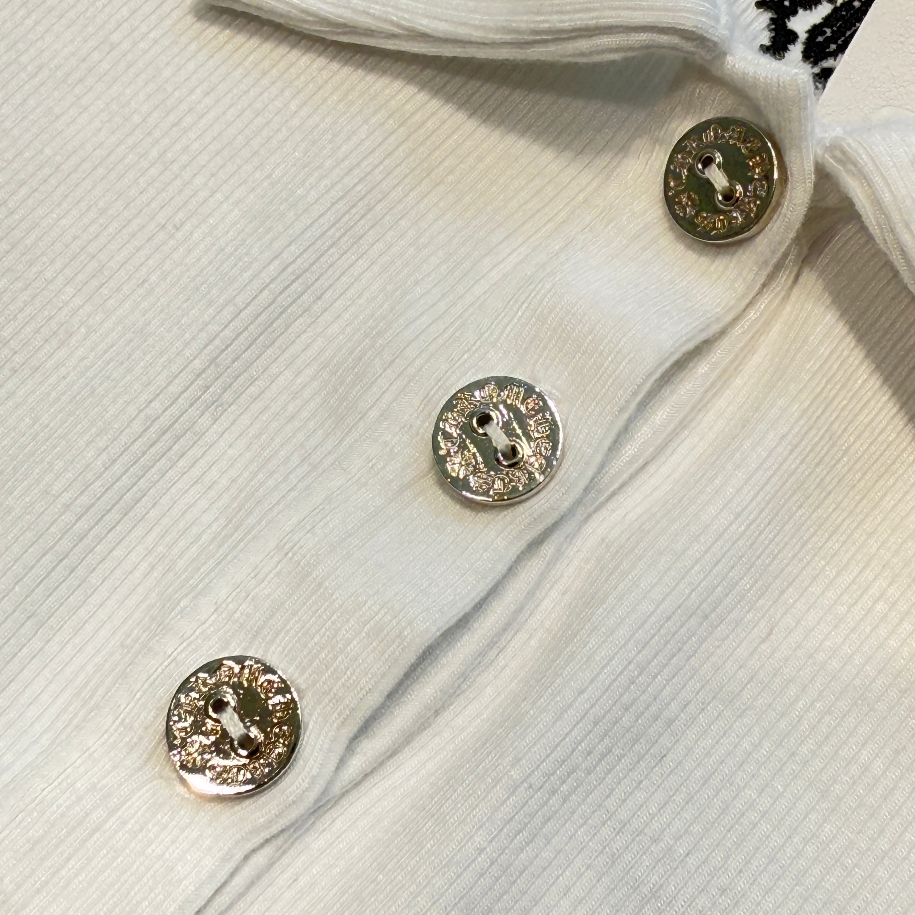 CHROME HEARTS Y NOT Vine Dagger Embroidery Polo Shirt Dress Size M クロムハーツ ワイノット ヴァインダガー刺繍 ポロシャツ ワンピース サイズM