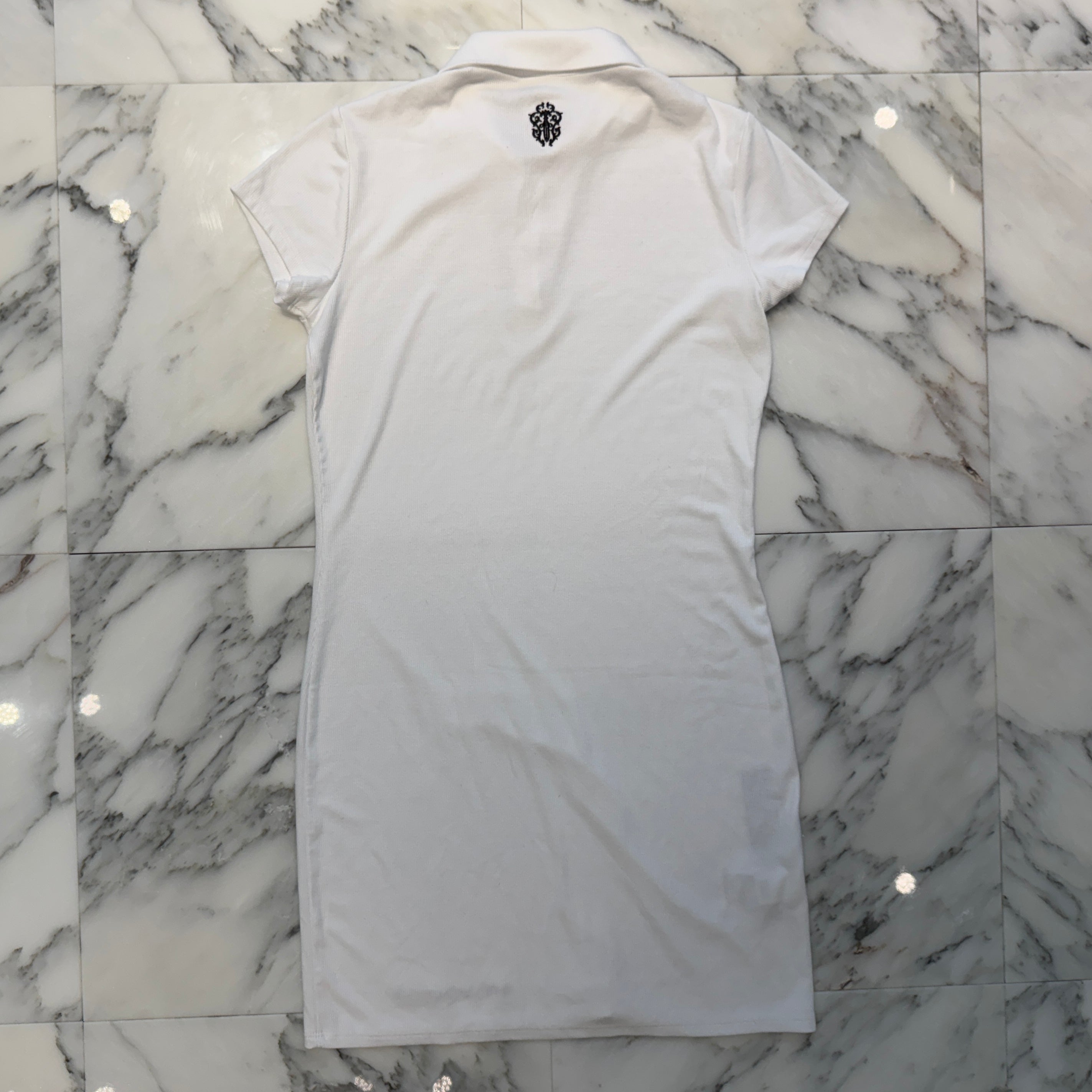 CHROME HEARTS Y NOT Vine Dagger Embroidery Polo Shirt Dress Size M クロムハーツ ワイノット ヴァインダガー刺繍 ポロシャツ ワンピース サイズM