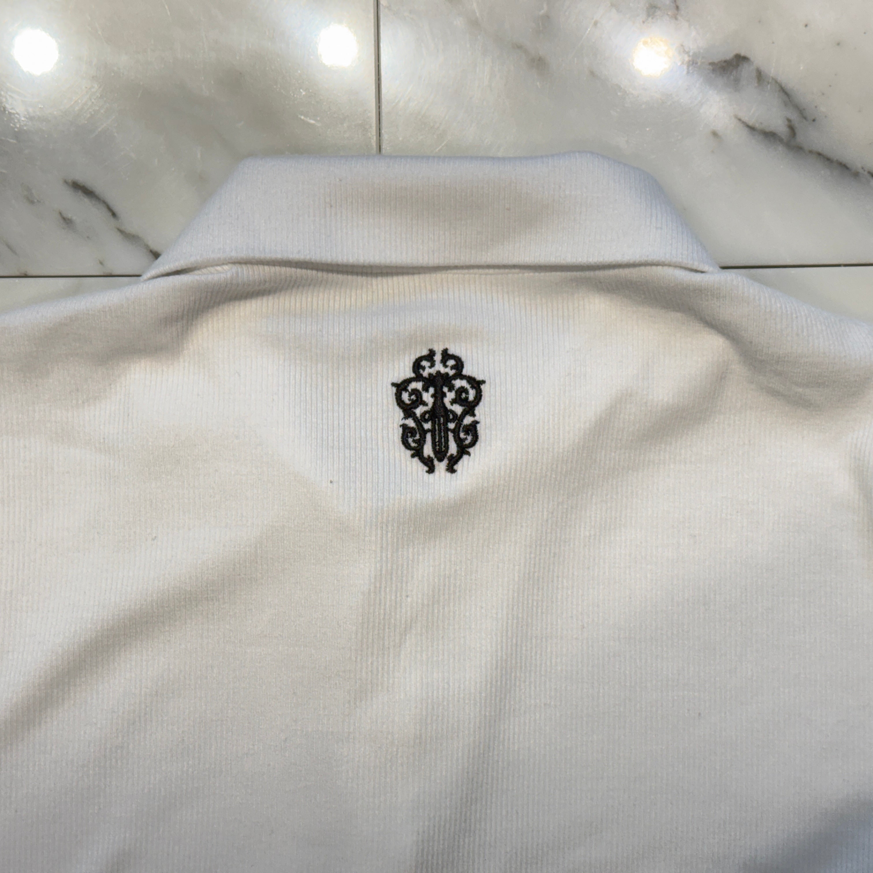 CHROME HEARTS Y NOT Vine Dagger Embroidery Polo Shirt Dress Size M クロムハーツ ワイノット ヴァインダガー刺繍 ポロシャツ ワンピース サイズM