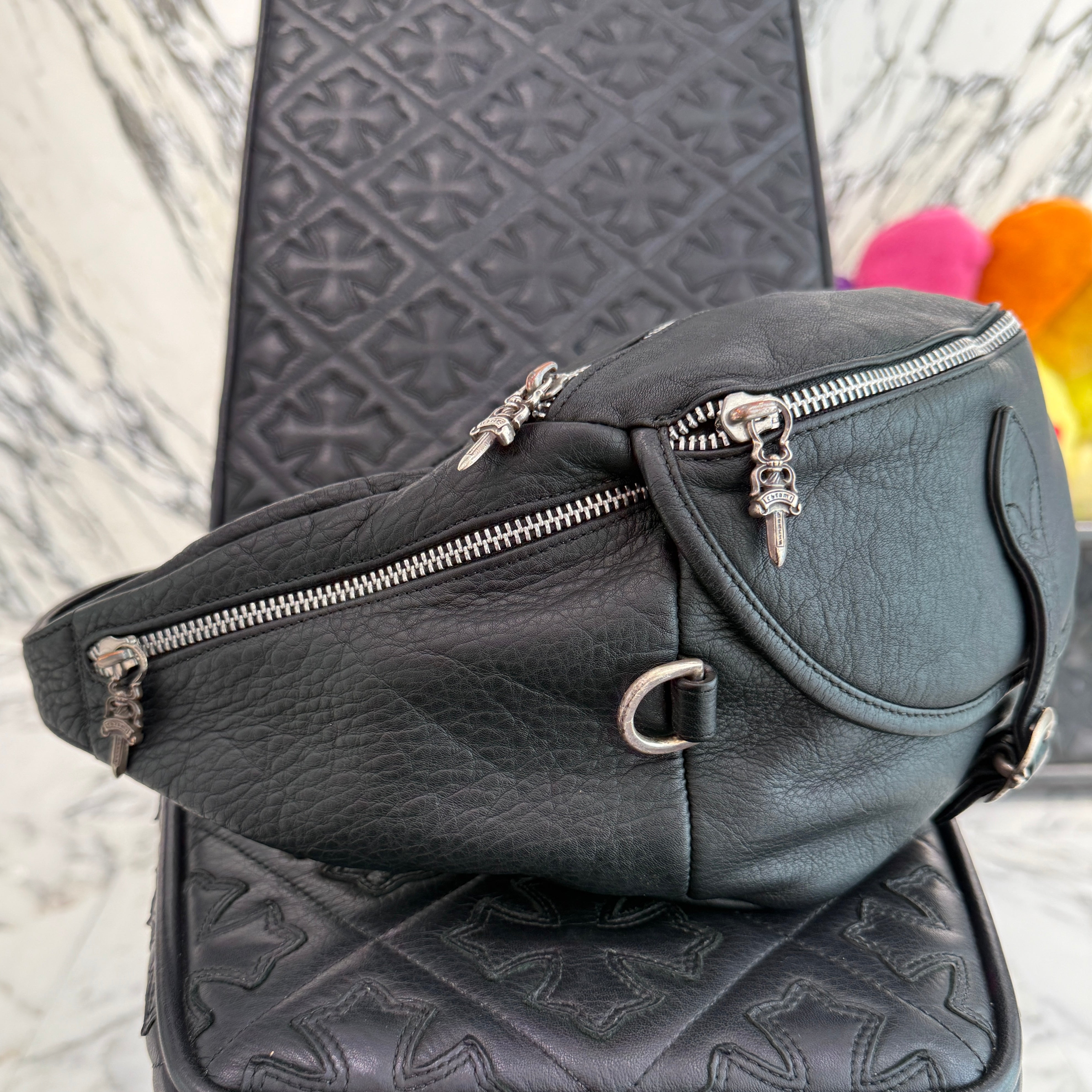 CHROME HEARTS SNAT PACK #1 Leather Waist Bag クロムハーツ スナットパック #1 レザー ウェストバッグ