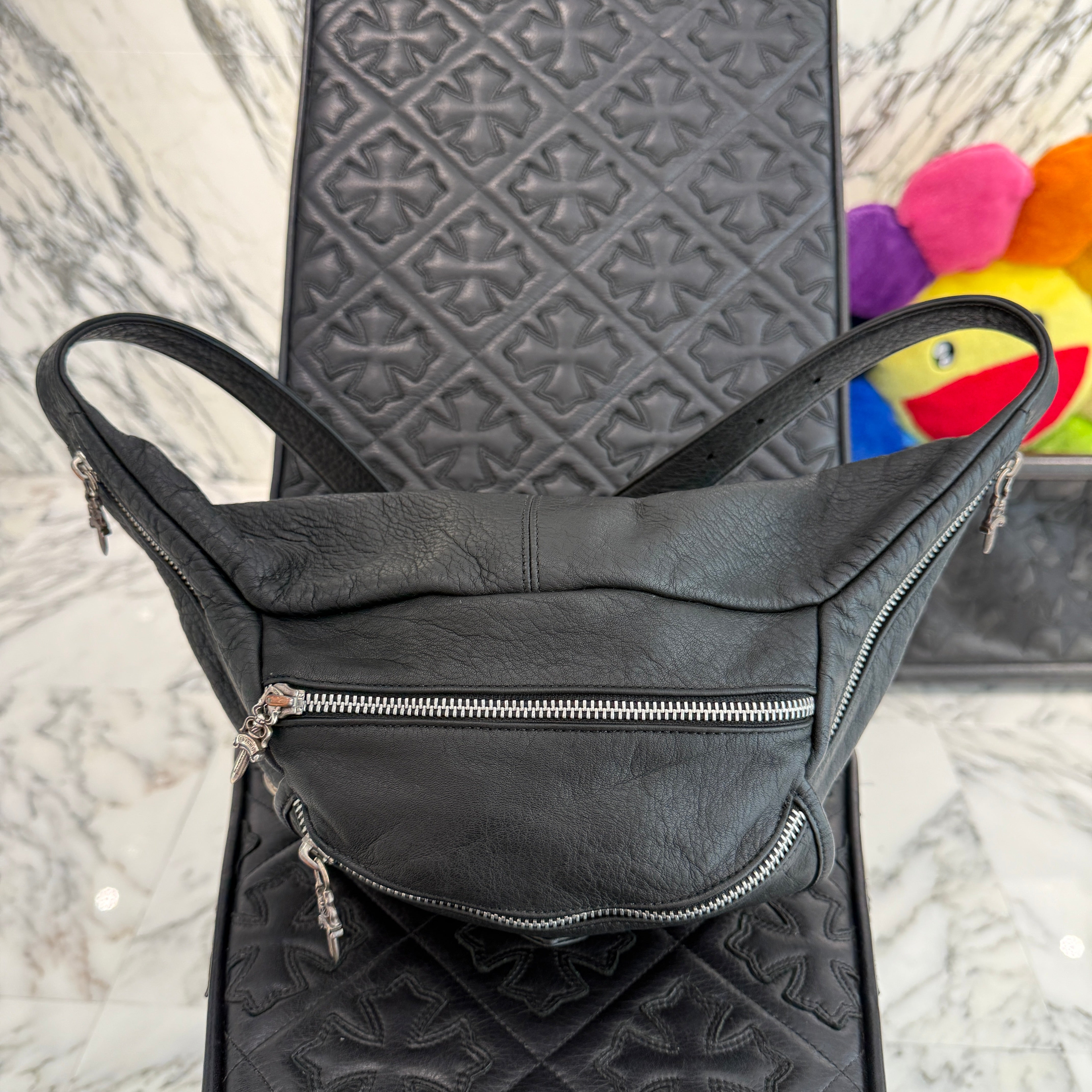 CHROME HEARTS SNAT PACK #1 Leather Waist Bag クロムハーツ スナットパック #1 レザー ウェストバッグ