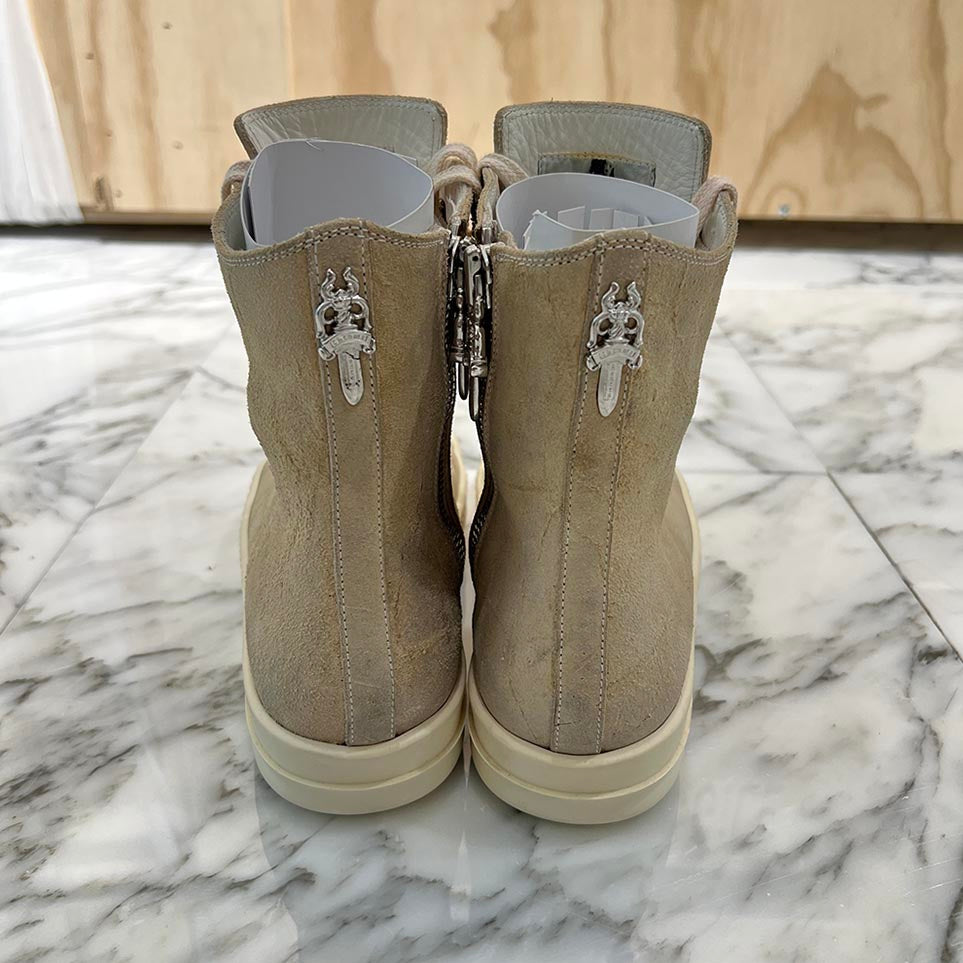 CHROME HEARTS × Rick Owens Ramones Suede Leather Sneakers Size 37 1/2 クロムハーツ × リックオーエンス ラモーンズ スエードレザースニーカー サイズ37 1/2