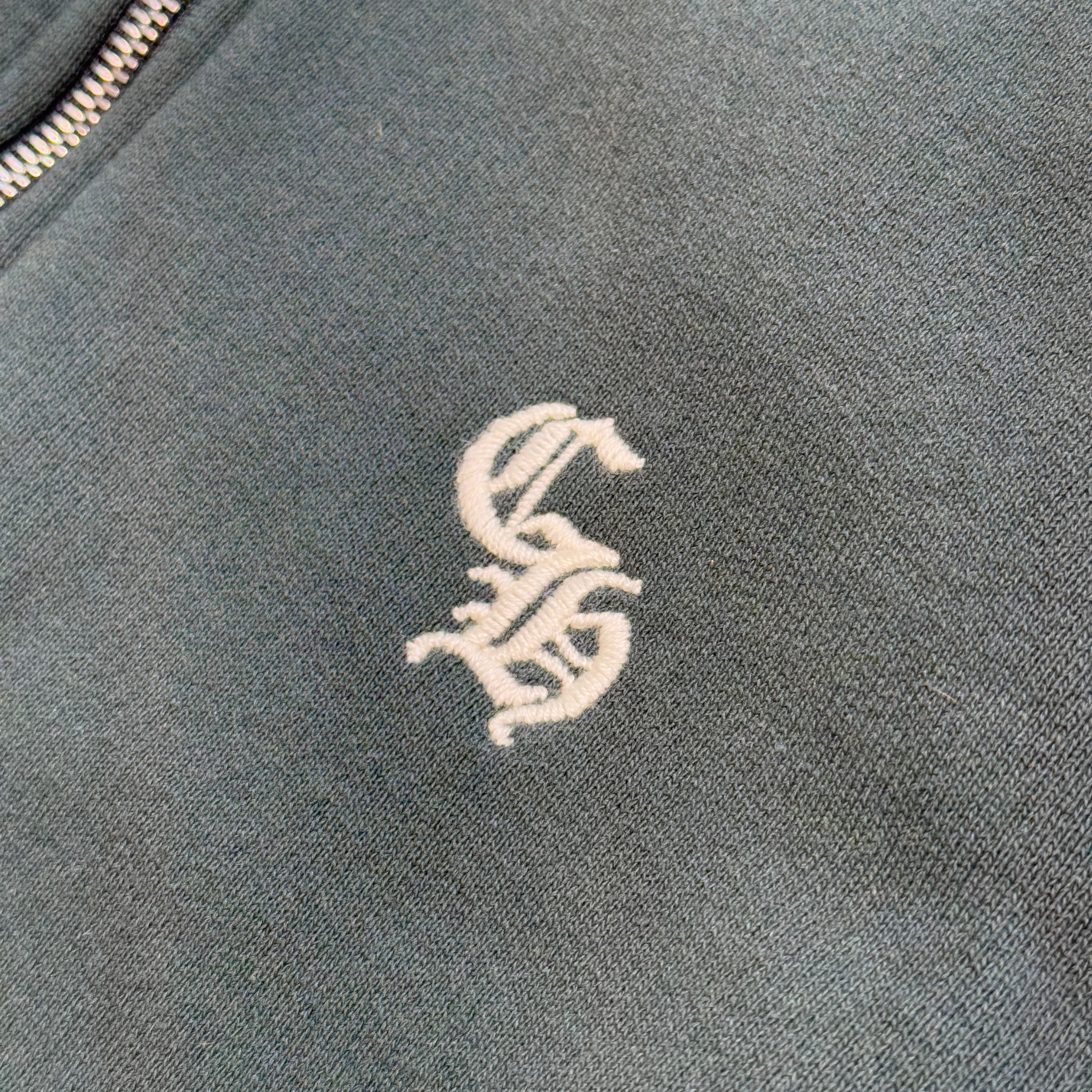 CHROME HEARTS Y NOT SLO RIDE Half Zip Sweat Shirt Size XL