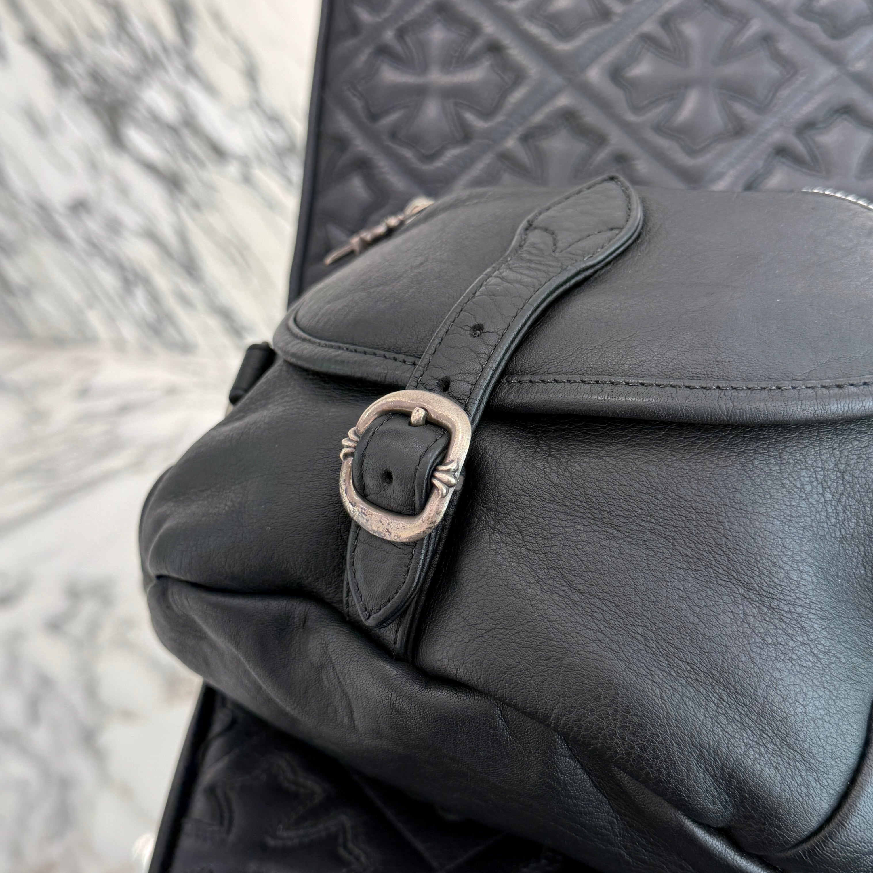 CHROME HEARTS SNAT PACK #1 Leather Waist Bag クロムハーツ スナット