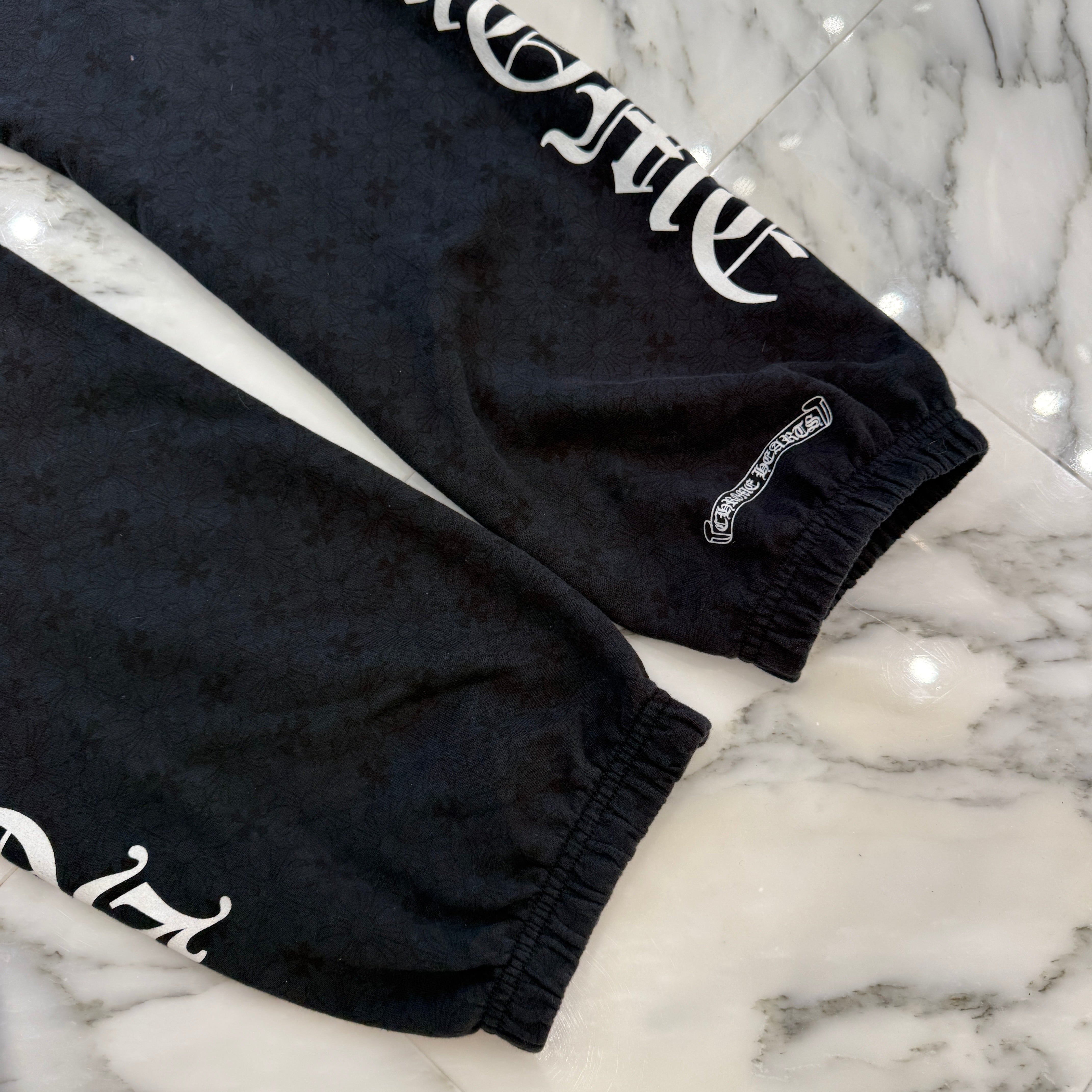 CHROME HEARTS CH Plus Horseshoe Fuck You Logo Sweat Long Pants Size L クロムハーツ CHプラス総柄 サイドロゴ ファックユー スウェットロングパンツ サイズL