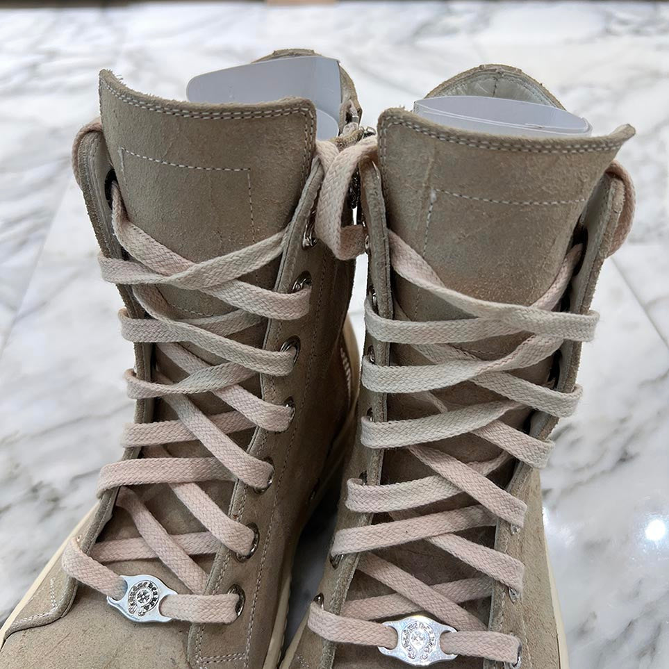 CHROME HEARTS × Rick Owens Ramones Suede Leather Sneakers Size 37 1/2 クロムハーツ × リックオーエンス ラモーンズ スエードレザースニーカー サイズ37 1/2