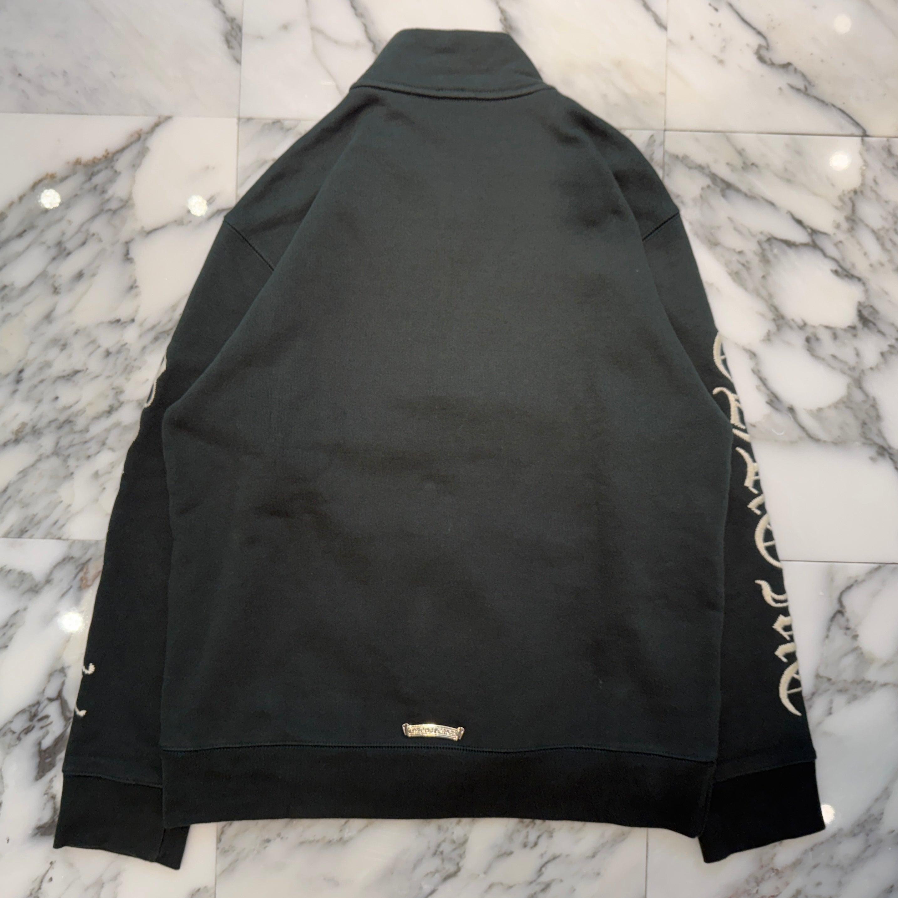 CHROME HEARTS Y NOT SLO RIDE Half Zip Sweat Shirt Size L クロムハーツ ワイノット スローライド ハーフジップ スウェットシャツ サイズL