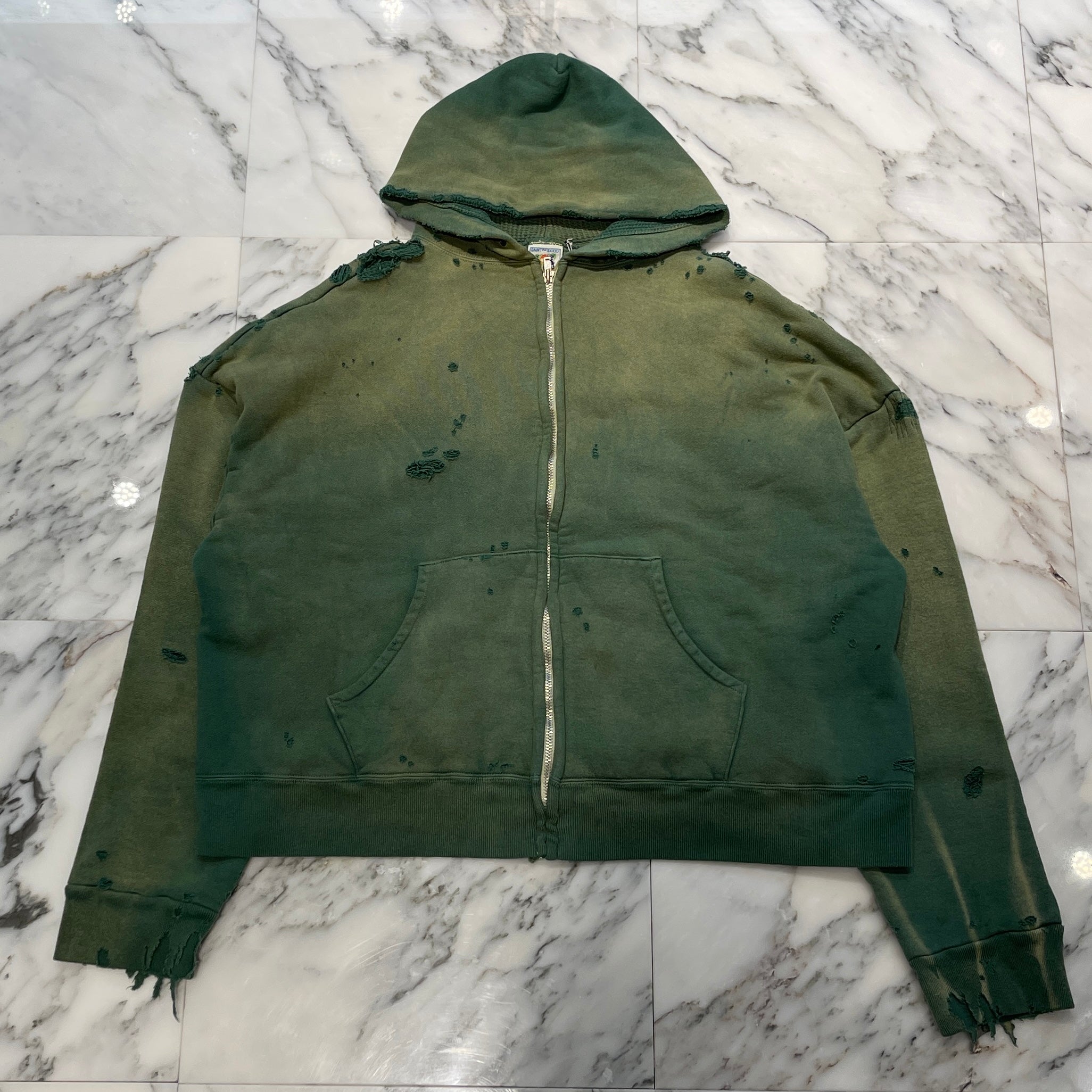 SAINT Mxxxxxx 2024AW DBL FC Zip Up Hoodie SM-YS1-0000-043 Size S セントマイケル ダブルフェイス ジップアップフーディー サイズS