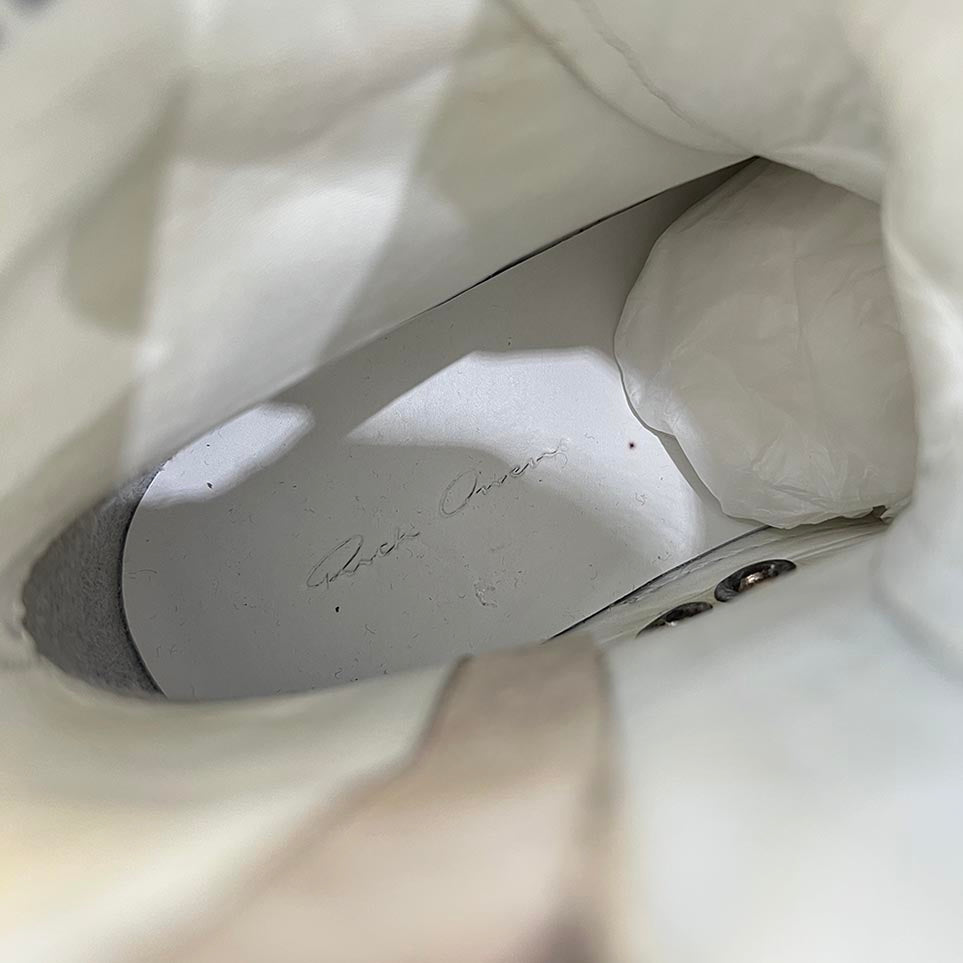 CHROME HEARTS × Rick Owens Ramones Suede Leather Sneakers Size 37 1/2 クロムハーツ × リックオーエンス ラモーンズ スエードレザースニーカー サイズ37 1/2