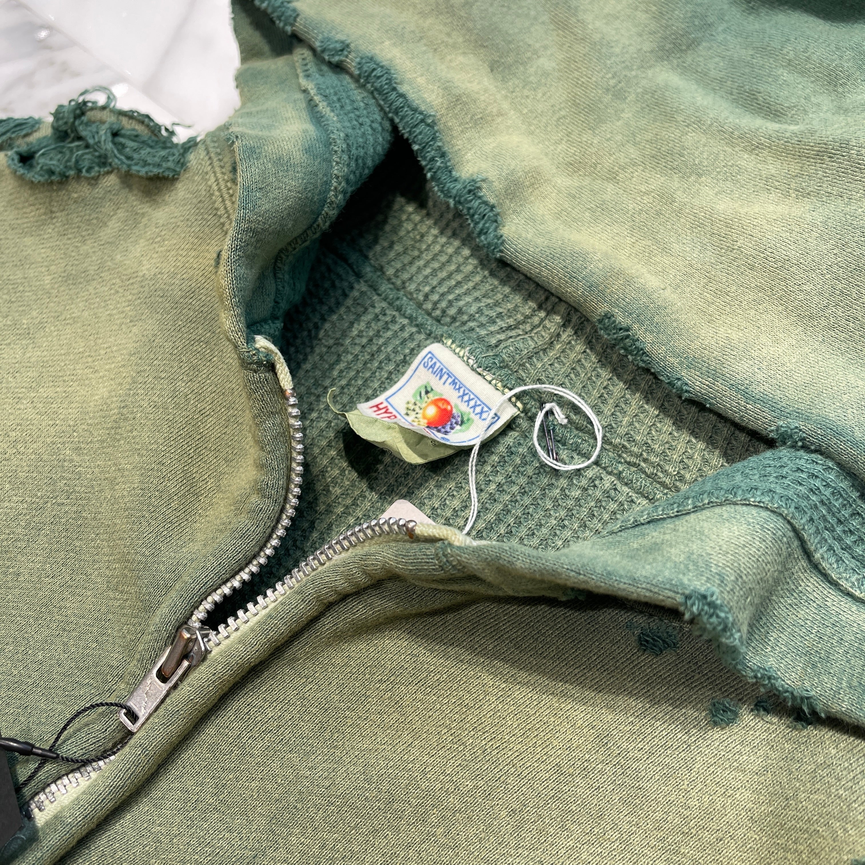 SAINT Mxxxxxx 2024AW DBL FC Zip Up Hoodie SM-YS1-0000-043 Size S セントマイケル ダブルフェイス ジップアップフーディー サイズS