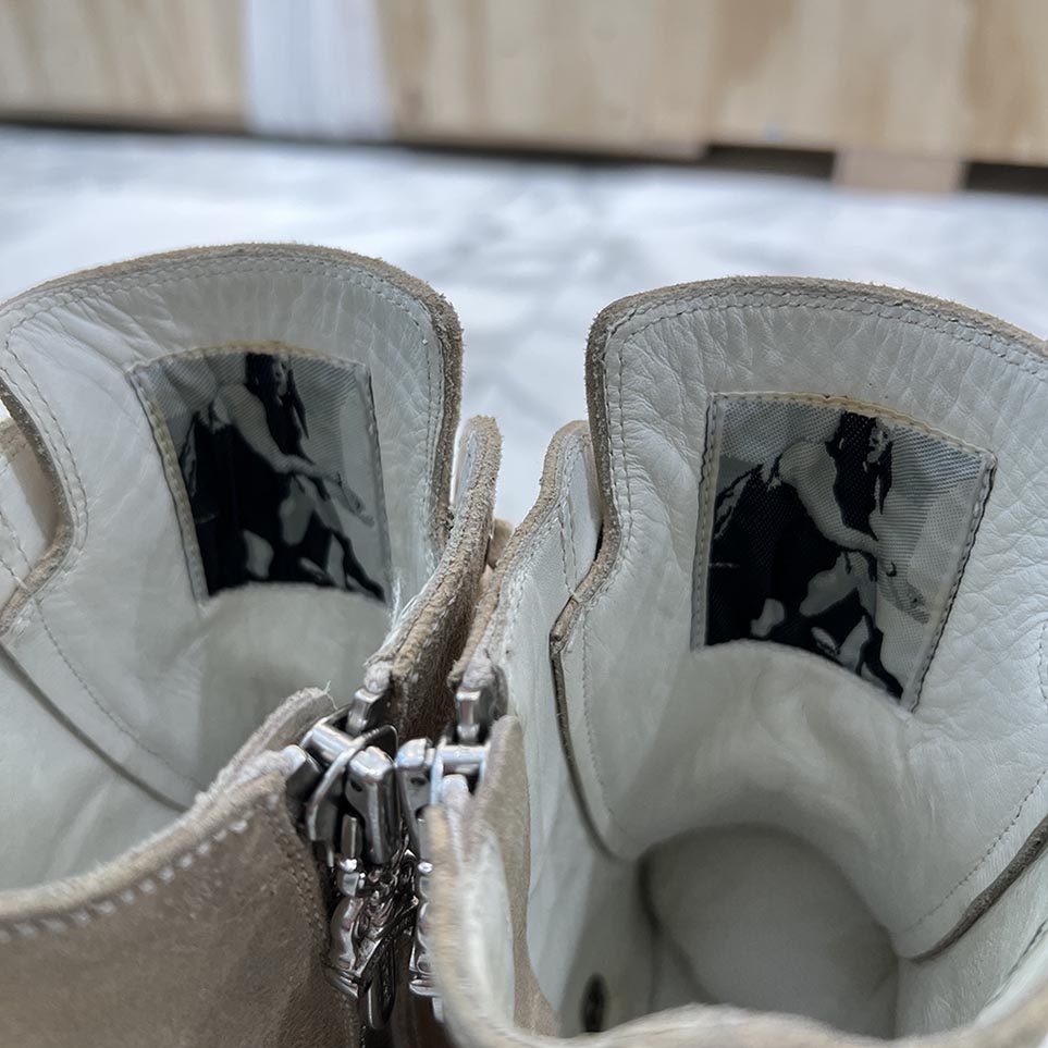 CHROME HEARTS × Rick Owens Ramones Suede Leather Sneakers Size 37 1/2 クロムハーツ × リックオーエンス ラモーンズ スエードレザースニーカー サイズ37 1/2