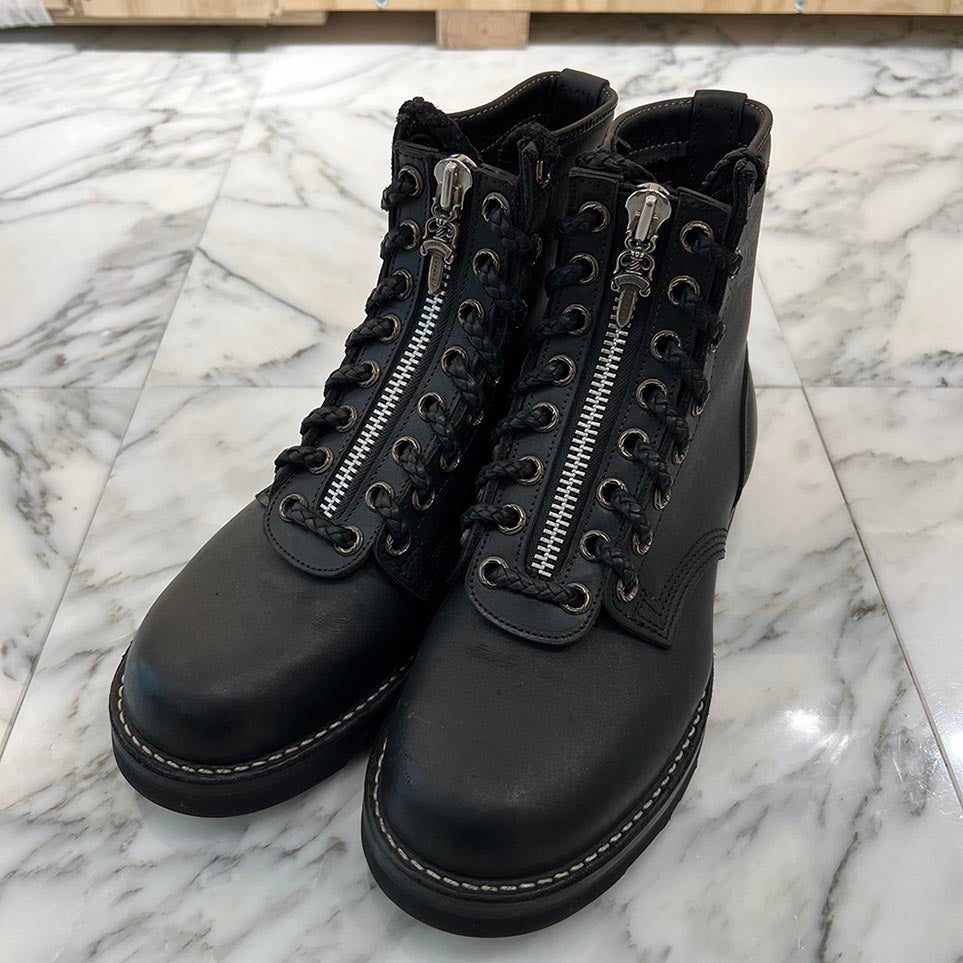 CHROME HEARTS × WESCO Custom JOBMASTER Leather Boots Size 9 1/2E (約27.5cm) クロムハーツ × ウェスコ カスタム ジョブマスター レザーブーツ サイズ9 1/2E (約27.5cm)