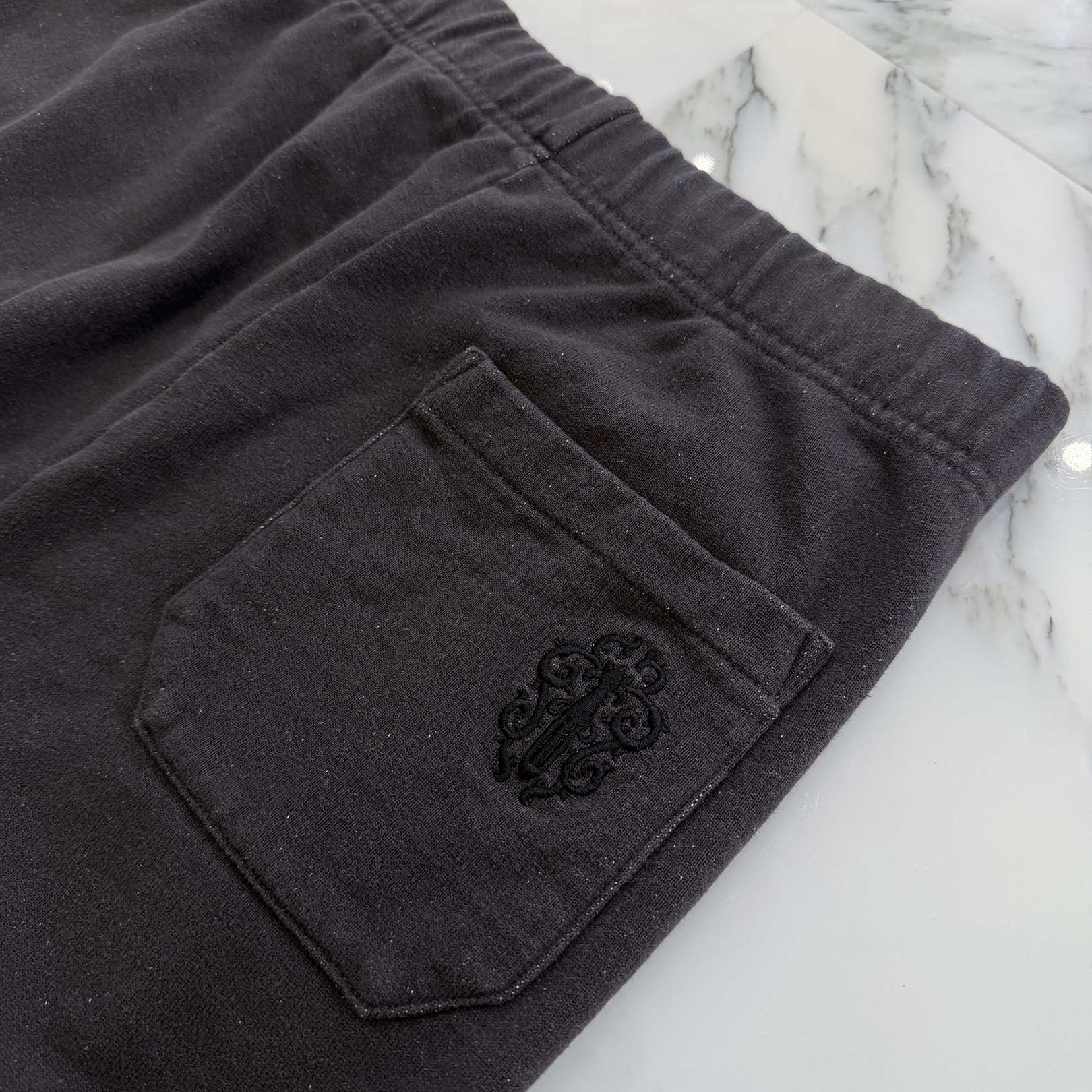 CHROME HEARTS Y NOT Vertical Logo Embroidery Sweat Long Pants Size M クロムハーツ ワイノット ヴァーティカルロゴ 刺繍 スウェットロングパンツ サイズM