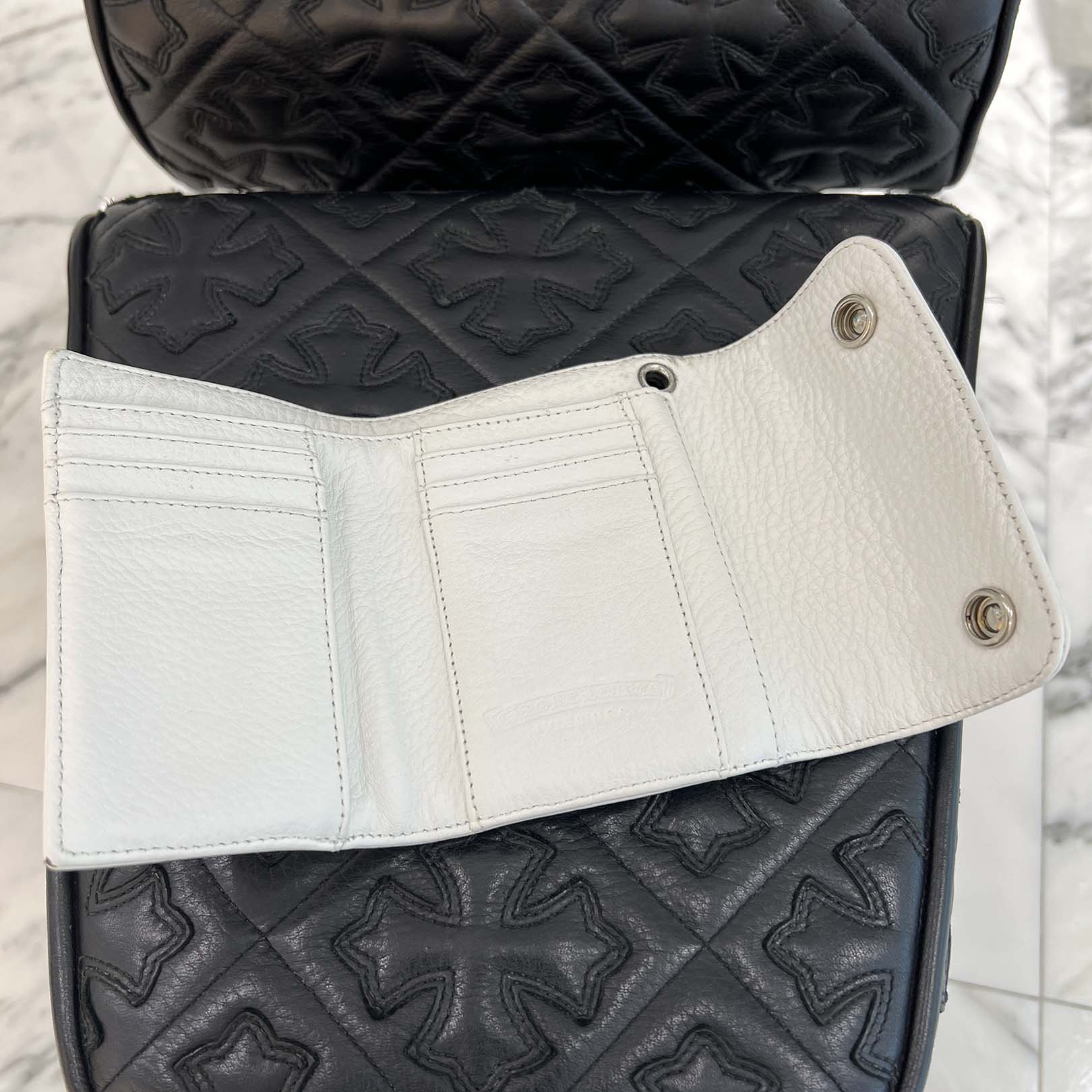 CHROME HEARTS Wave Mini Cross Ball Wallet クロムハーツ ウェイブミニ クロスボール ウォレット