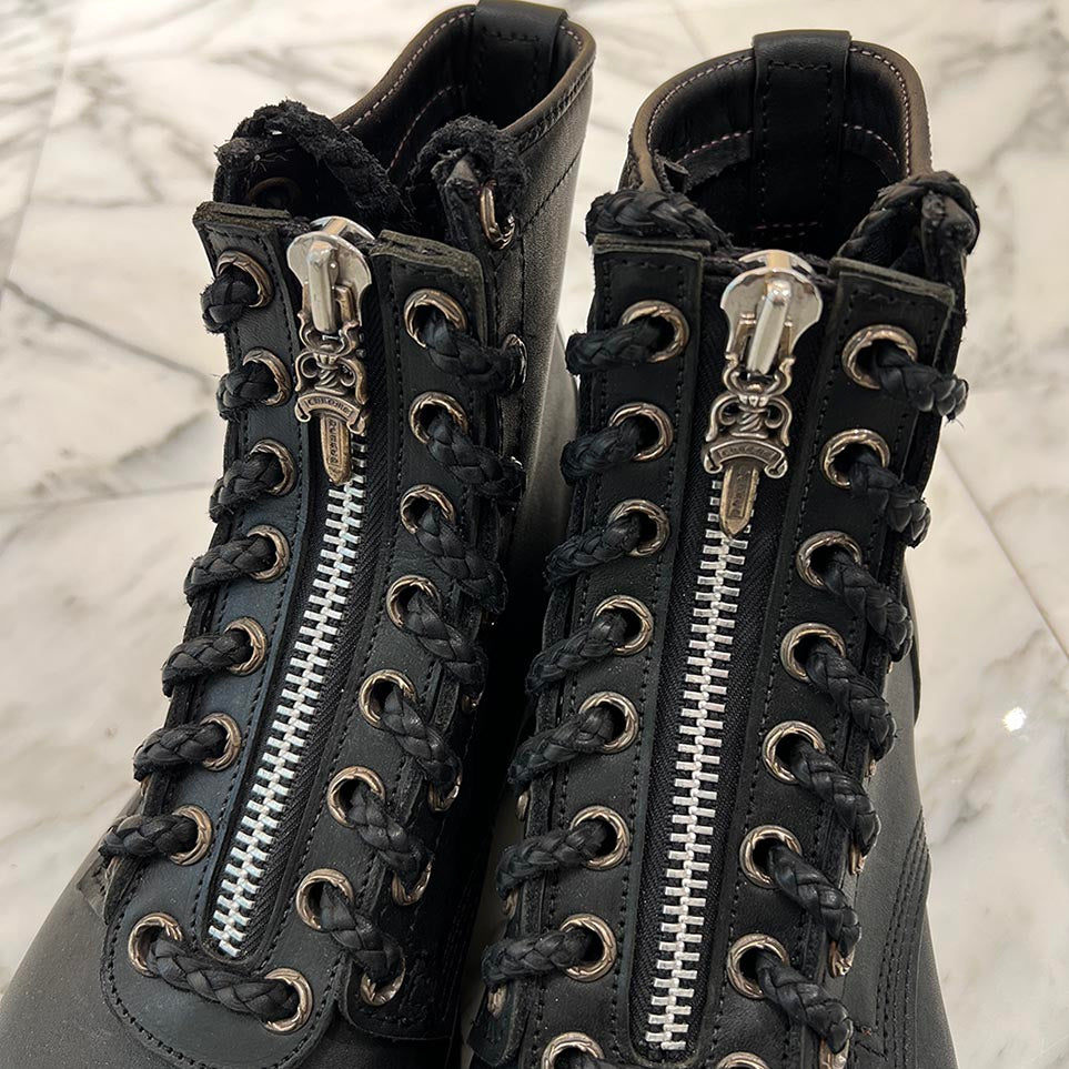 CHROME HEARTS × WESCO Custom JOBMASTER Leather Boots Size 9 1/2E (約27.5cm) クロムハーツ × ウェスコ カスタム ジョブマスター レザーブーツ サイズ9 1/2E (約27.5cm)