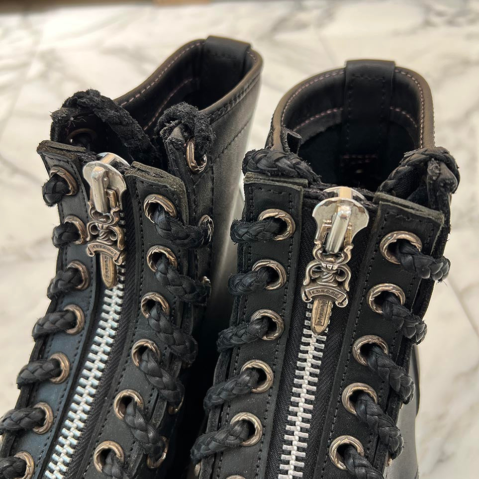 CHROME HEARTS × WESCO Custom JOBMASTER Leather Boots Size 9 1/2E (約27.5cm) クロムハーツ × ウェスコ カスタム ジョブマスター レザーブーツ サイズ9 1/2E (約27.5cm)