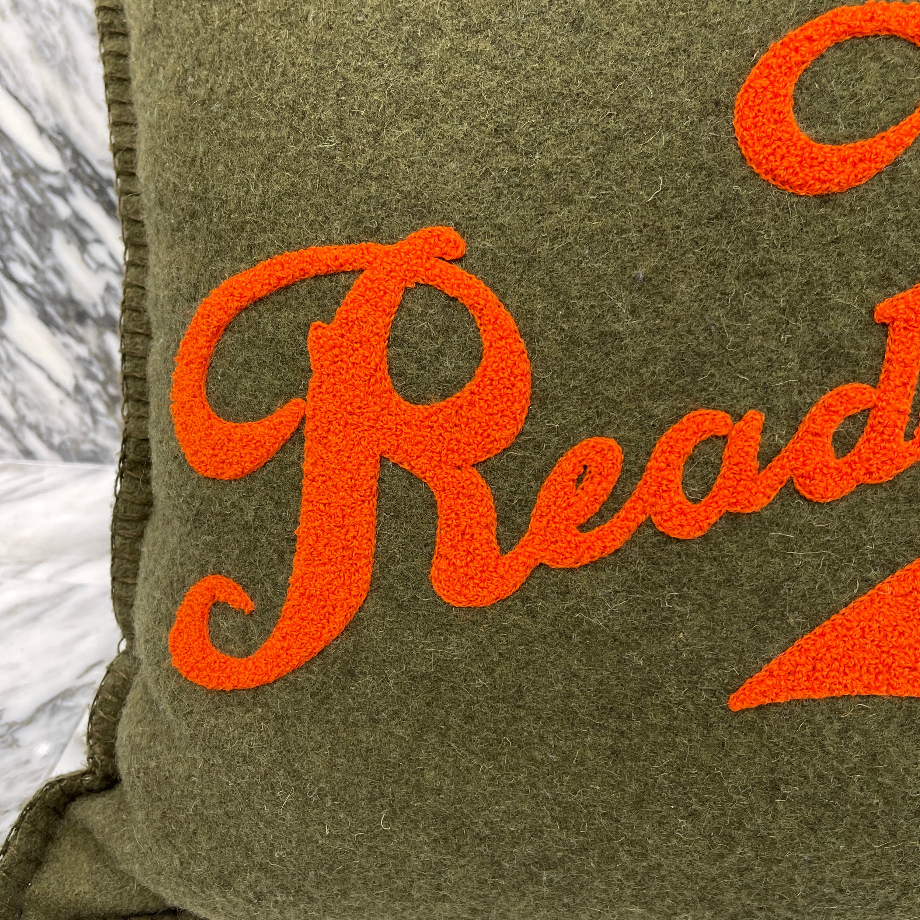 READYMADE Vintage Army Blanket Cushion RE-WO-OR-00-00-81 レディ