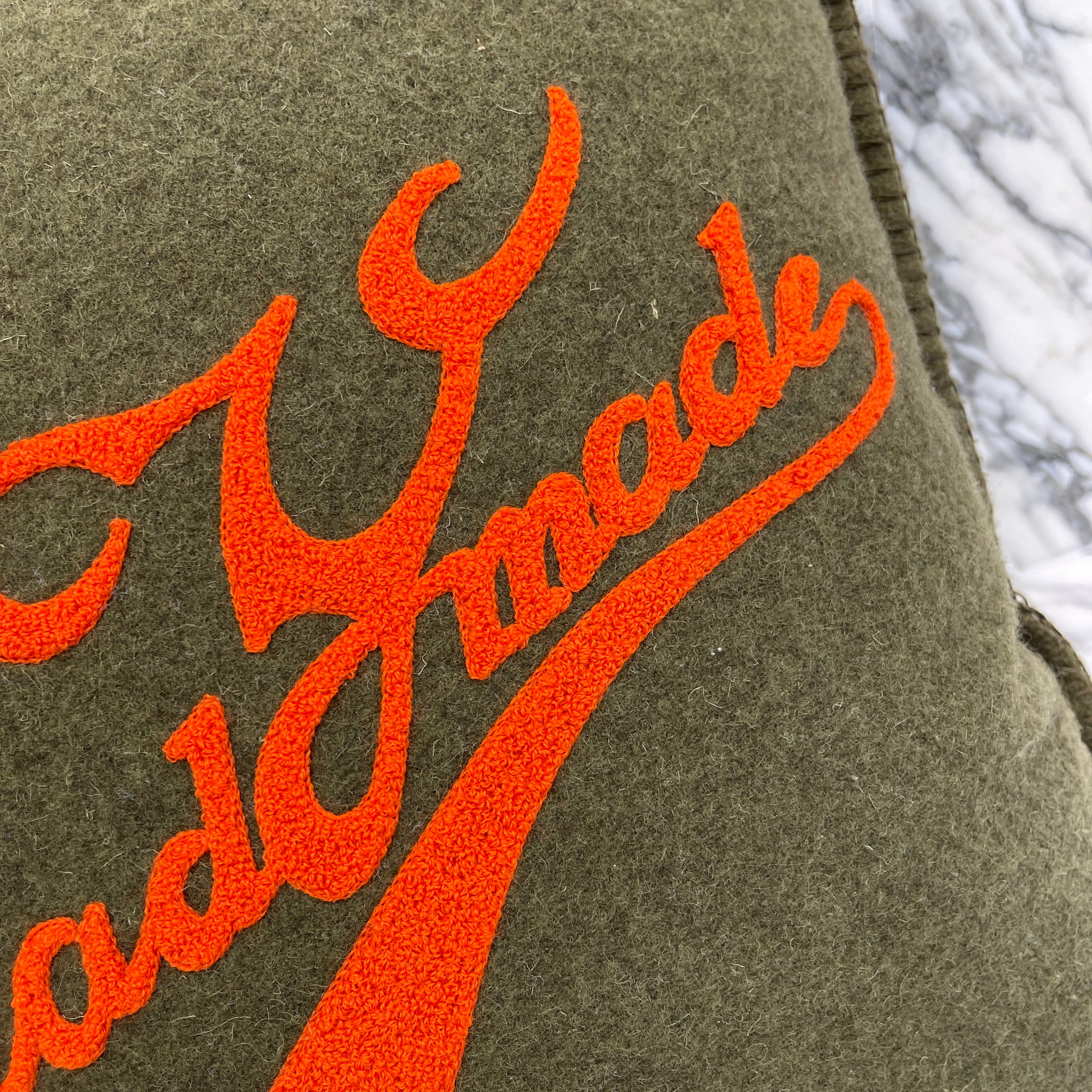 READYMADE Vintage Army Blanket Cushion RE-WO-OR-00-00-81 レディ