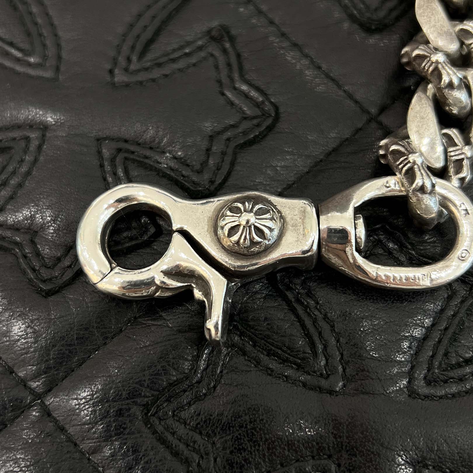 CHROME HEARTS Fancy Cross Wallet Chain Short 2 Clip クロムハーツ ファンシークロス ウォレットチェーン ショート 2クリップ シルバー925