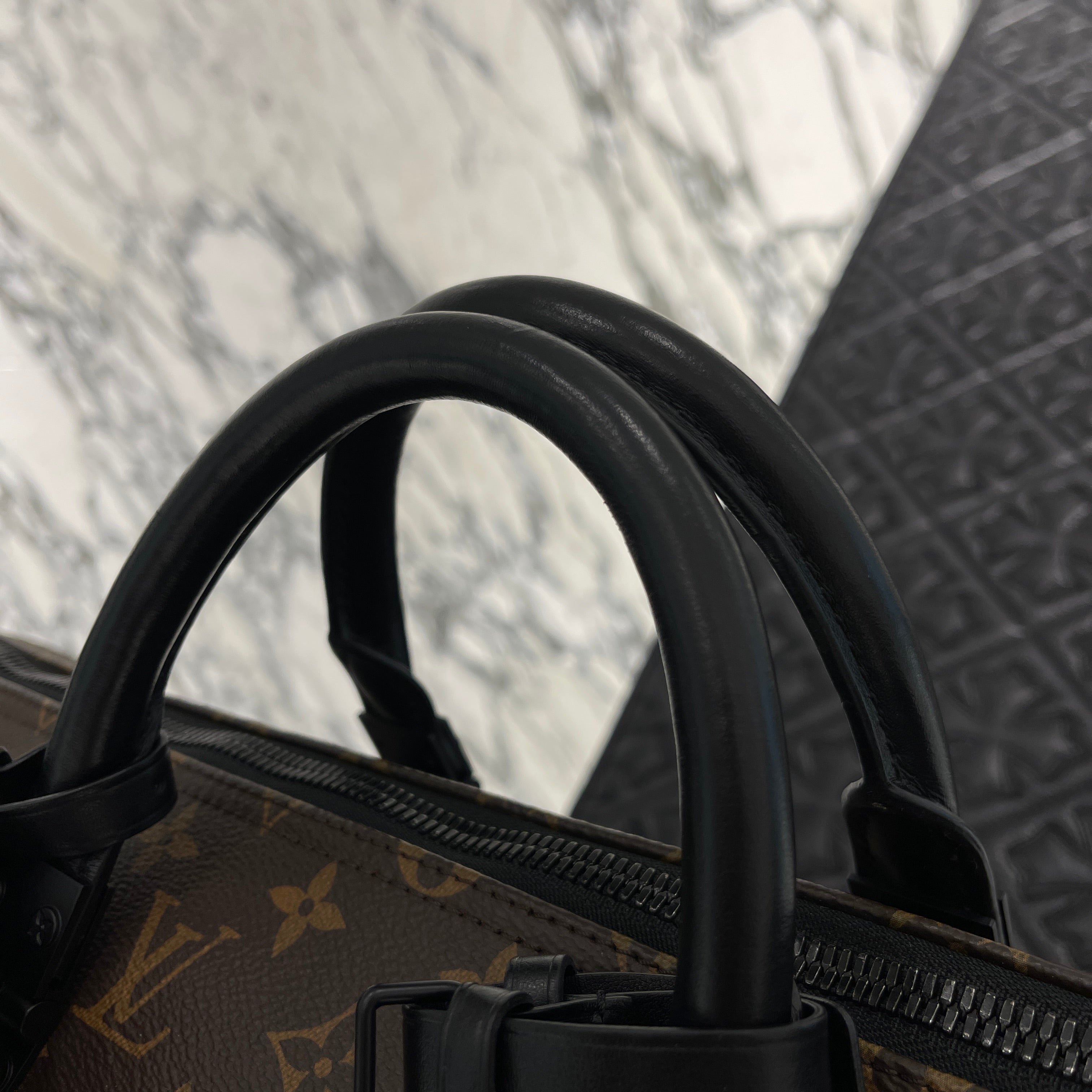 LOUIS VUITTON 2019SS Keepall Bandouliere Monogram Bag 50 by Virgil Abloh M44471 ルイヴィトン キーポル バンドリエール モノグラムバッグ 50 バイ バージルアブロー
