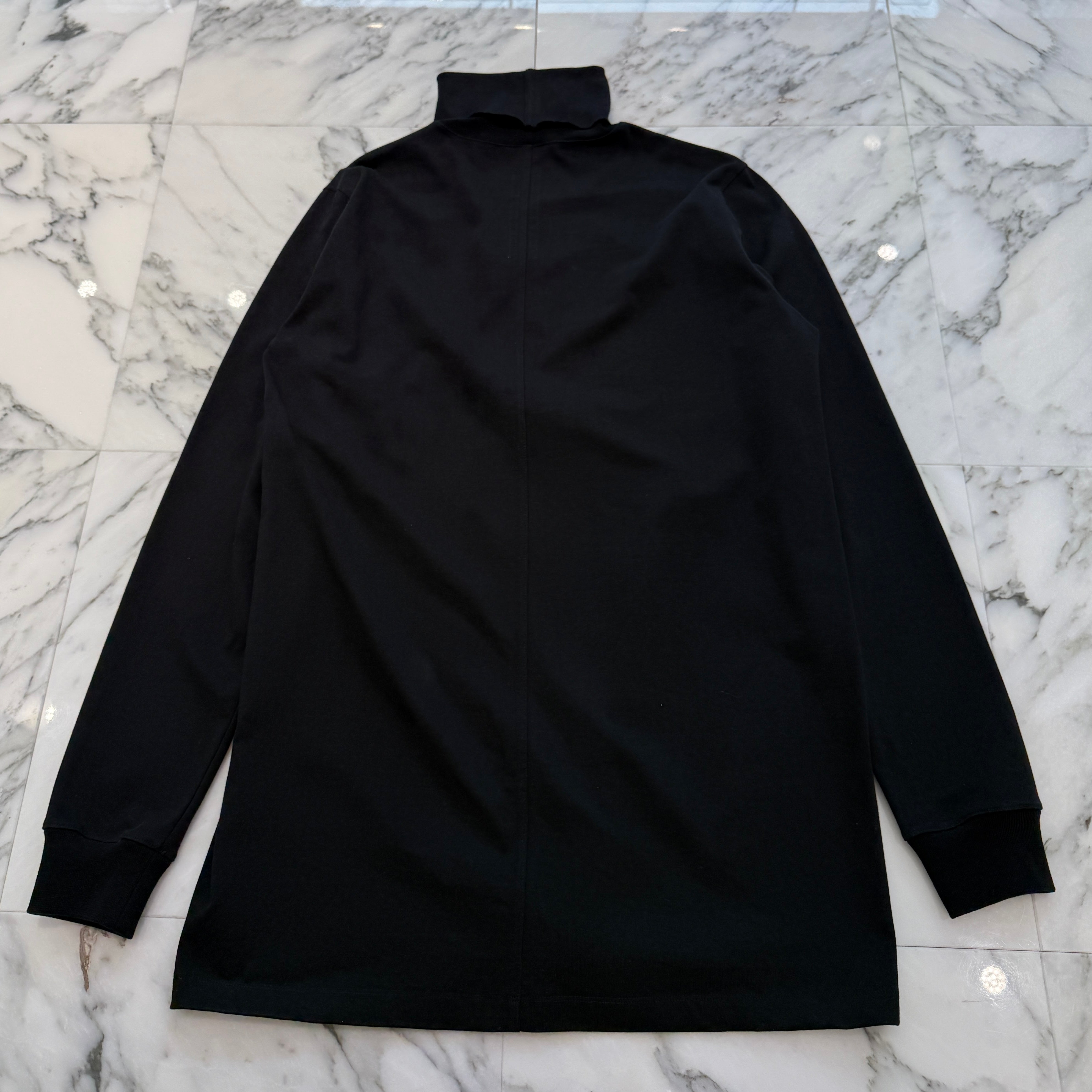 Rick Owens 2022AW Roll Neck Surf Long Sleeve Tee RU02B2286-BA Size L リックオウェンス ロールネック サーフロングスリーブTシャツ サイズL