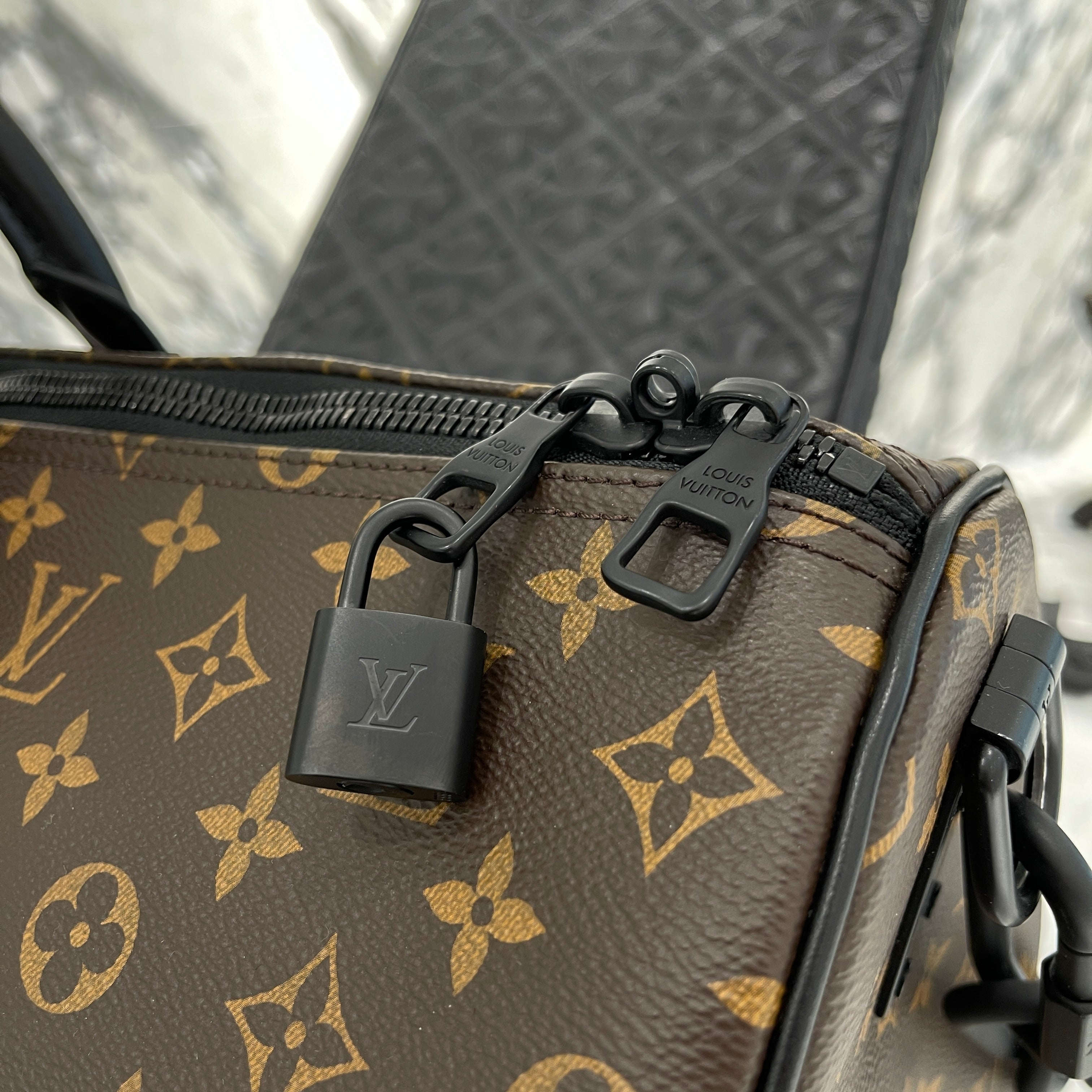 LOUIS VUITTON 2019SS Keepall Bandouliere Monogram Bag 50 by Virgil Abloh M44471 ルイヴィトン キーポル バンドリエール モノグラムバッグ 50 バイ バージルアブロー