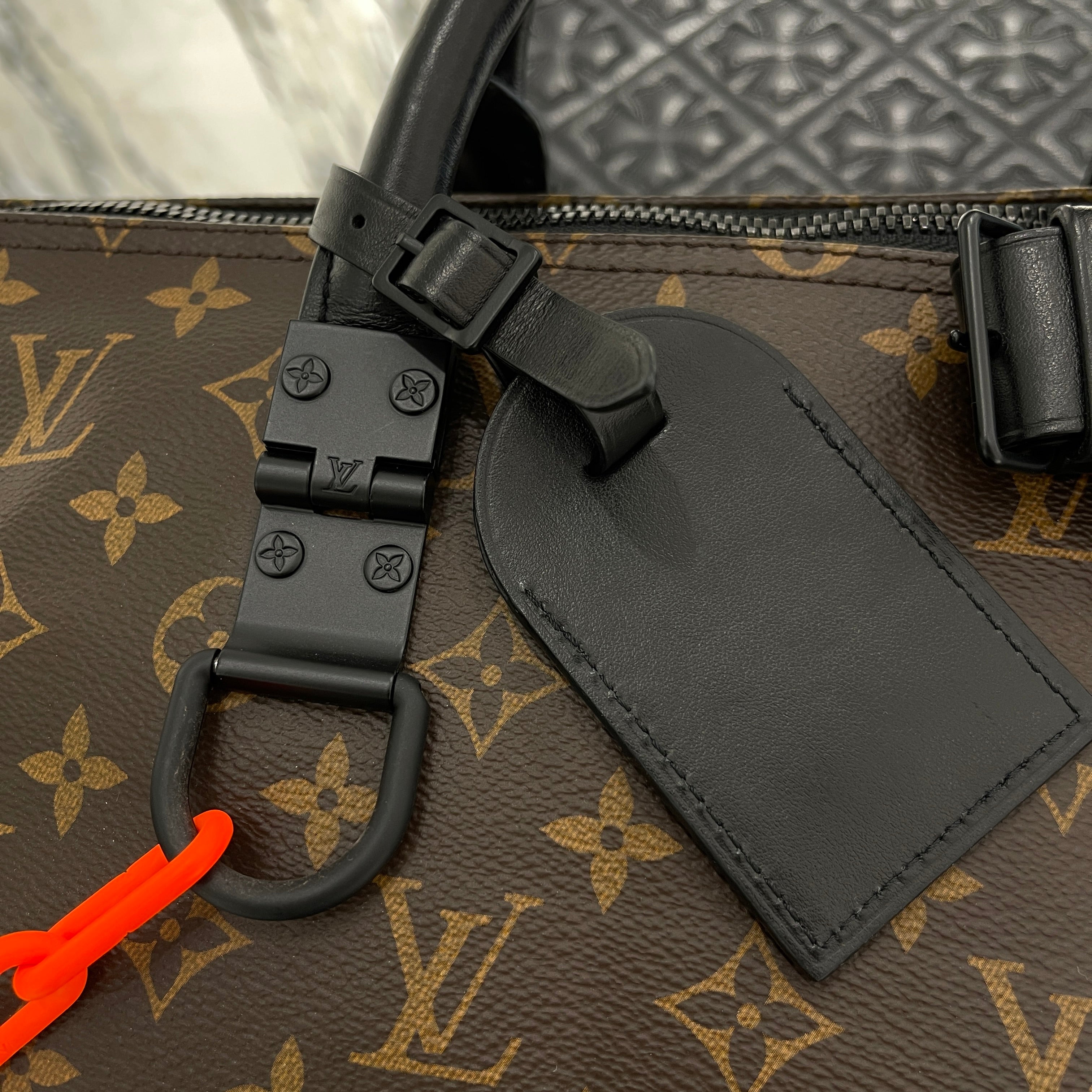LOUIS VUITTON 2019SS Keepall Bandouliere Monogram Bag 50 by Virgil Abloh M44471 ルイヴィトン キーポル バンドリエール モノグラムバッグ 50 バイ バージルアブロー