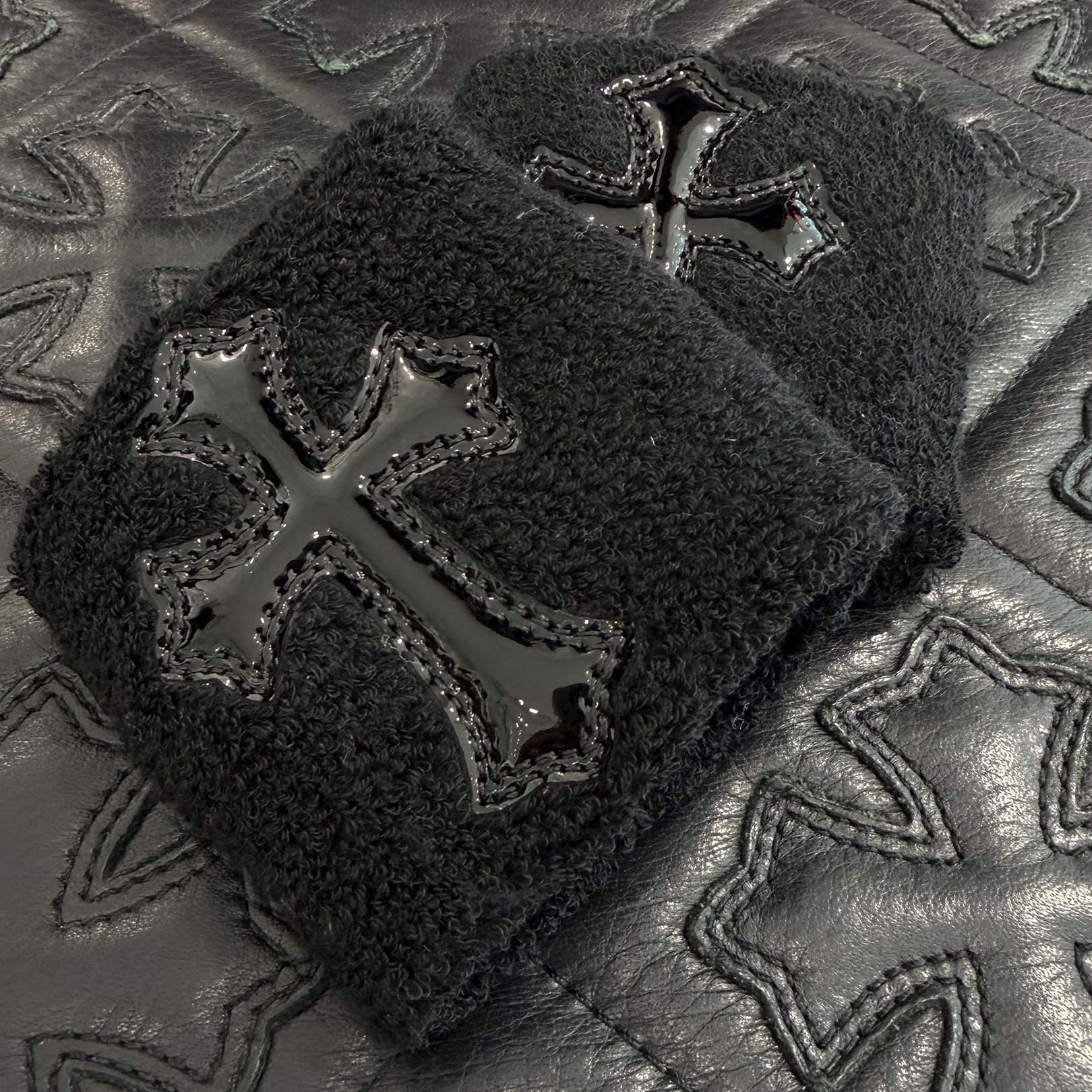 CHROME HEARTS Patent Leather Cross Patch Wrist Band Size ONE SIZE（7cm）クロムハーツ パテントレザー クロスパッチ リストバンド サイズONE SIZE（7cm）
