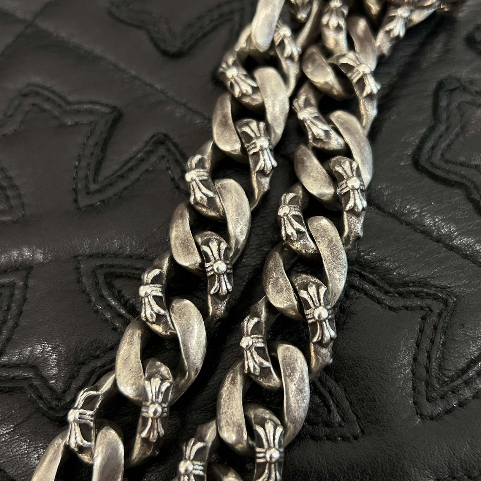 CHROME HEARTS Fancy Cross Wallet Chain Short 2 Clip クロムハーツ ファンシークロス ウォレットチェーン ショート 2クリップ シルバー925