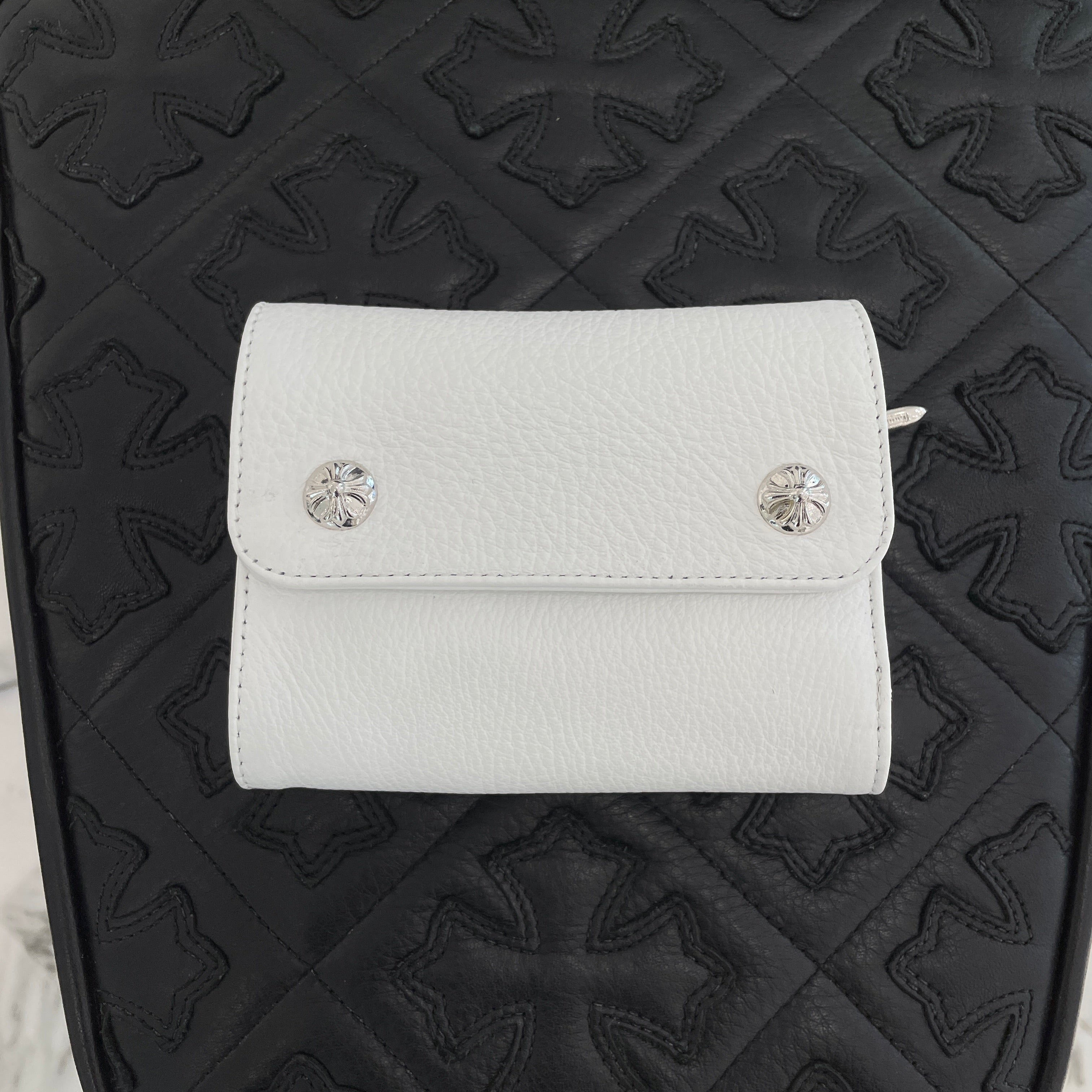 CHROME HEARTS Wave Mini Cross Ball Wallet クロムハーツ ウェイブミニ クロスボール ウォレット