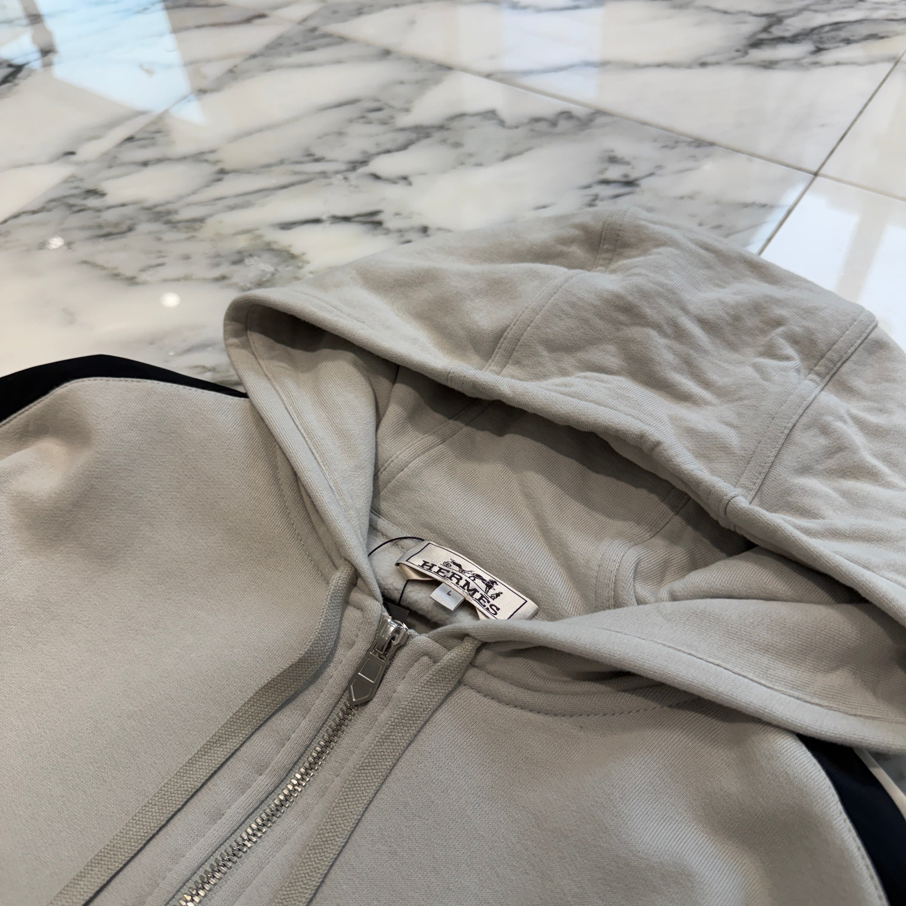 HERMES 2024SS RUN H Zip Up Hoodie Size L エルメス ランH ジップアップフーディ サイズL